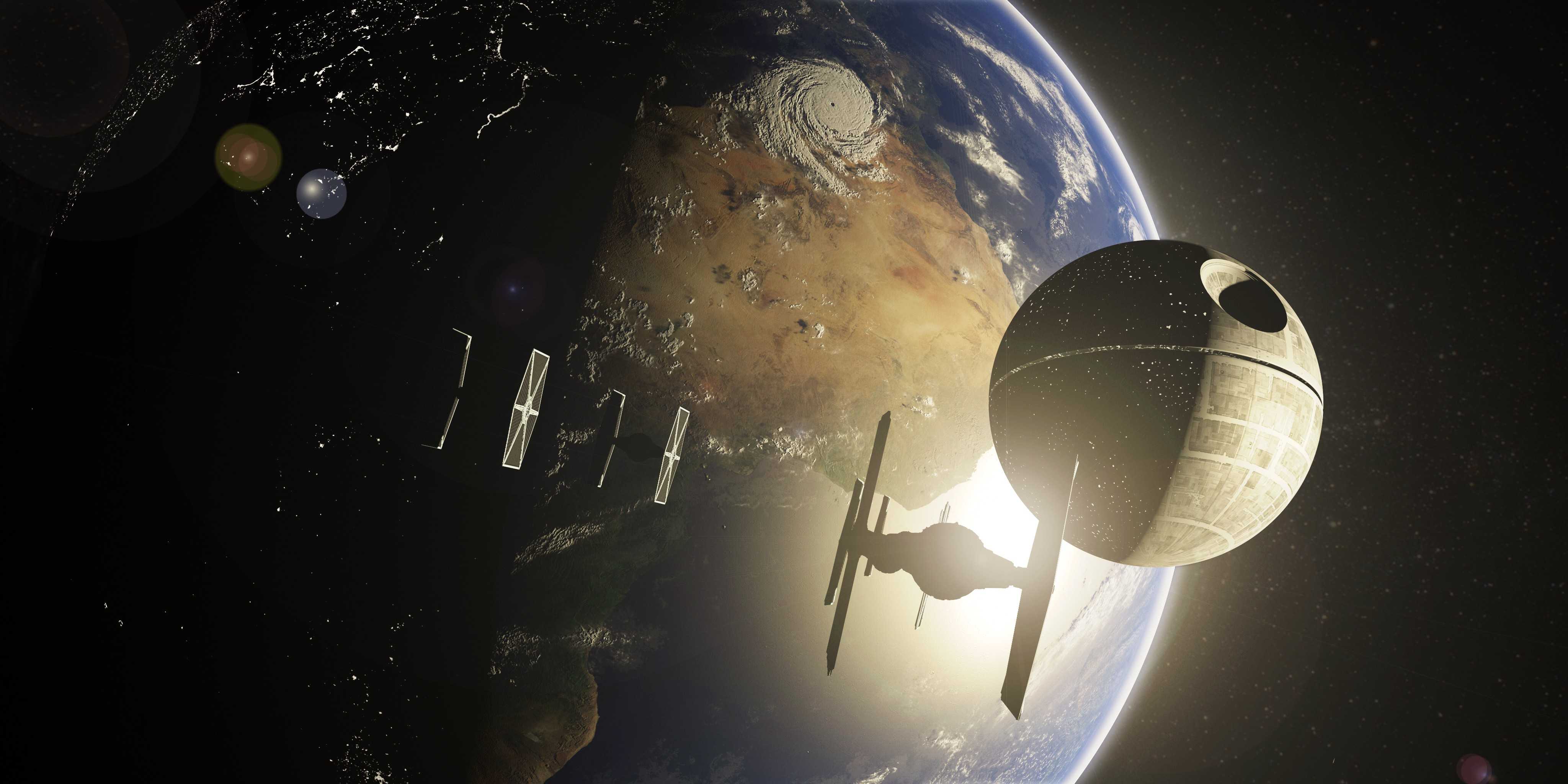 Death Star Wallpaper HD Pics Desktop Wars Tie Fighter Space Planet