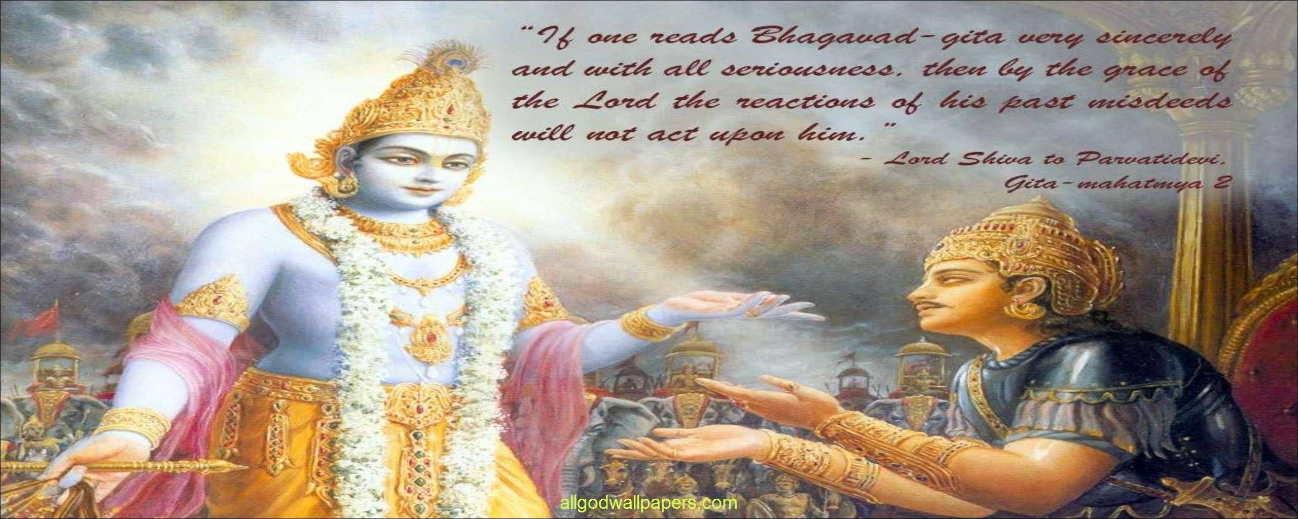 Devotional Music Photos 2560×1024 Bhagavad Gita Wallpapers