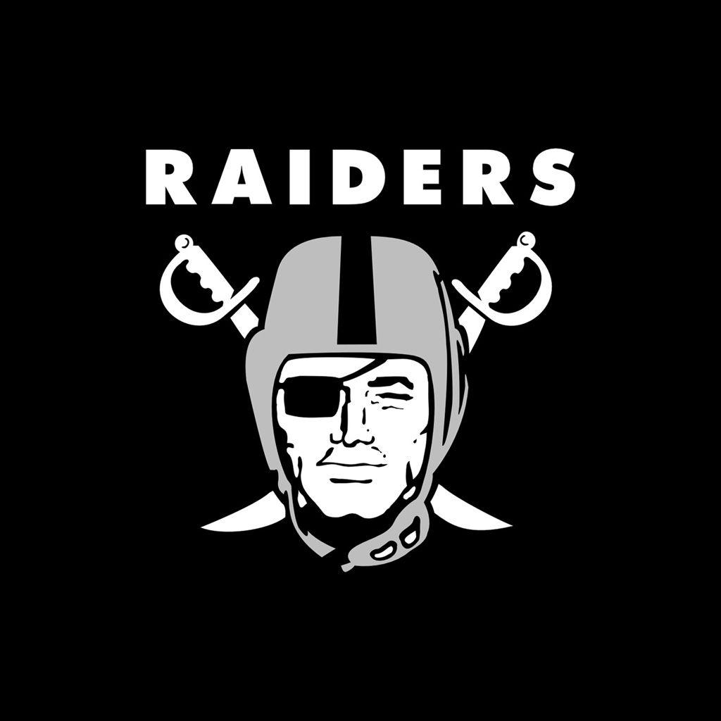 iPad Wallpaper with the Oakland Raiders Team Logos