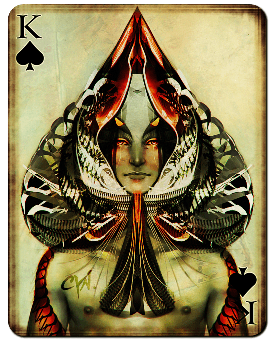 King of Spades. Playing Cards of Spades