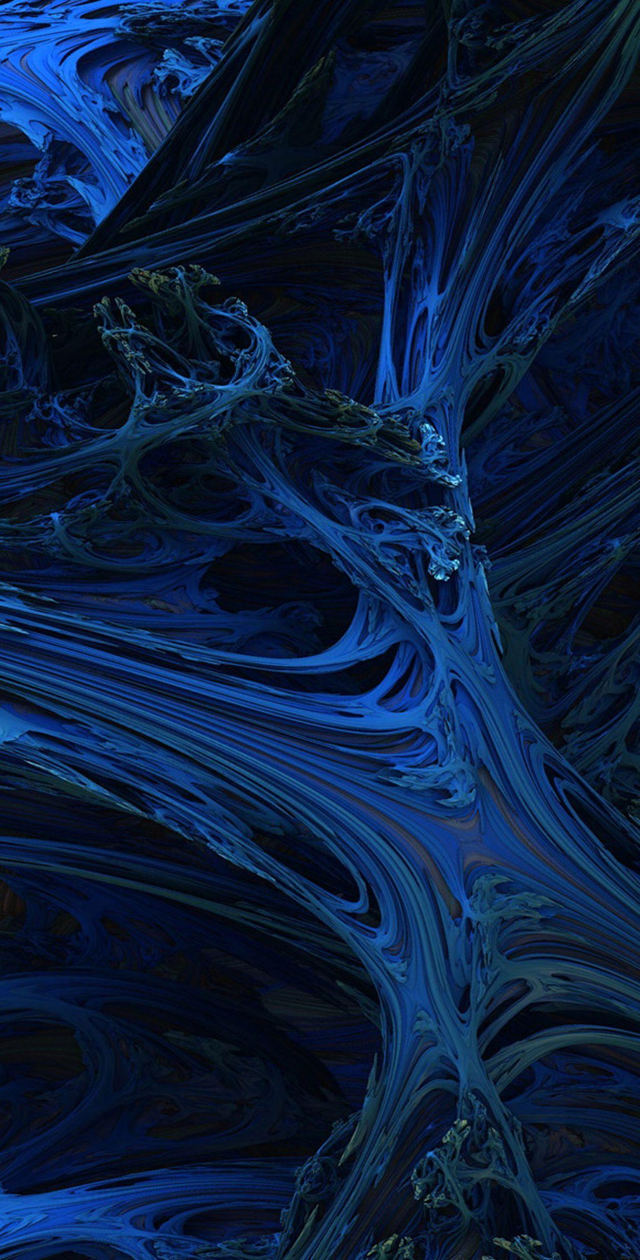 Trippy iPhone Wallpaper Beautiful Dark Blue Wallpaper Pattern
