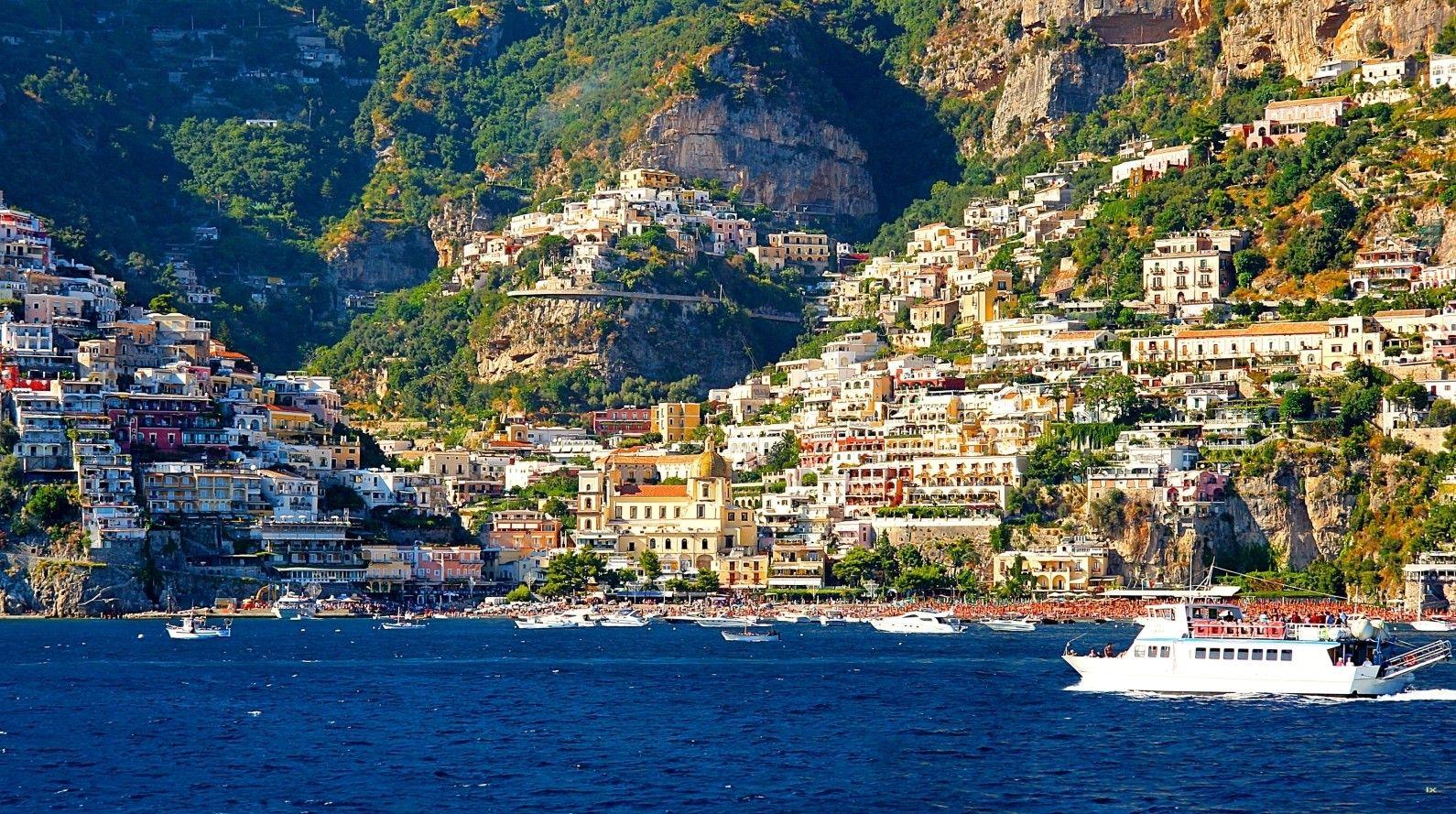 Other Positano Italy Italia Town Panorama Coast Architecture