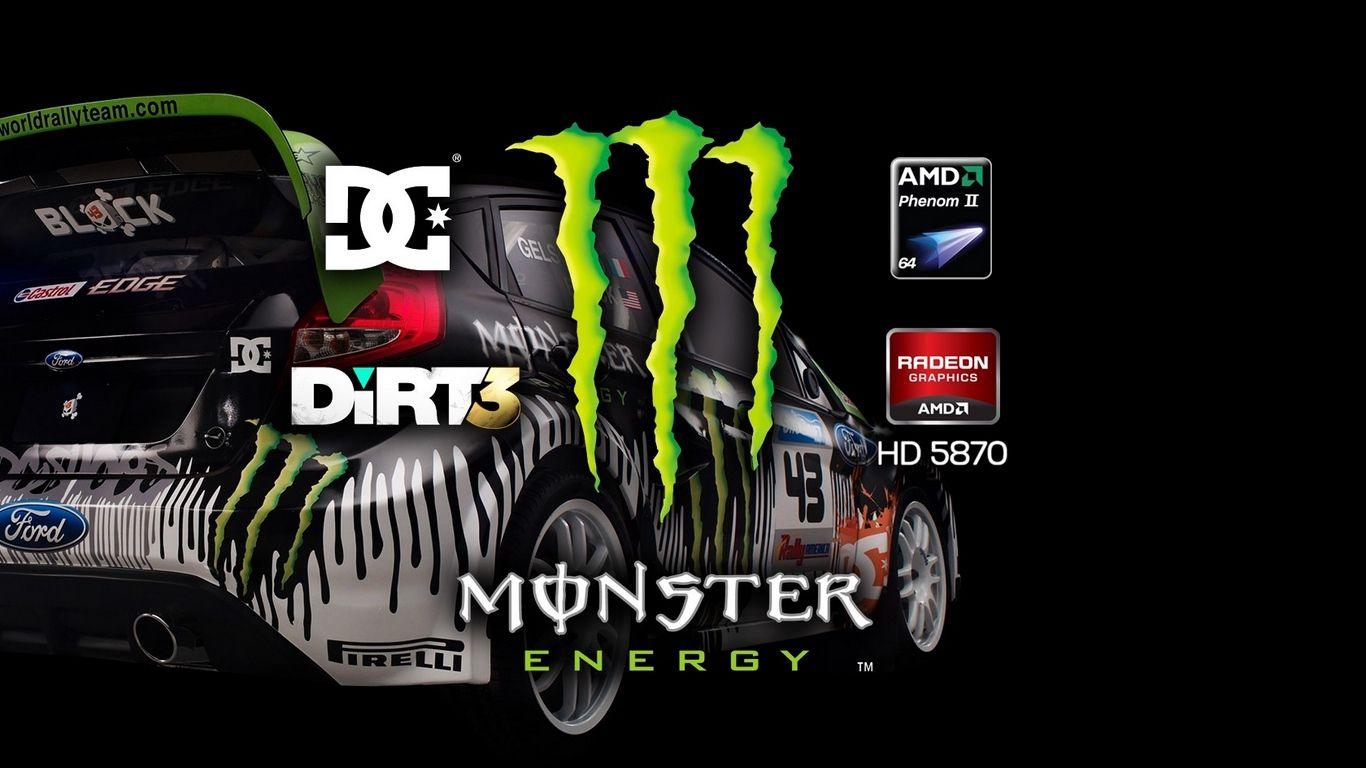 Download wallpaper 1366x768 dirt 3, car, brands, ford, graphics