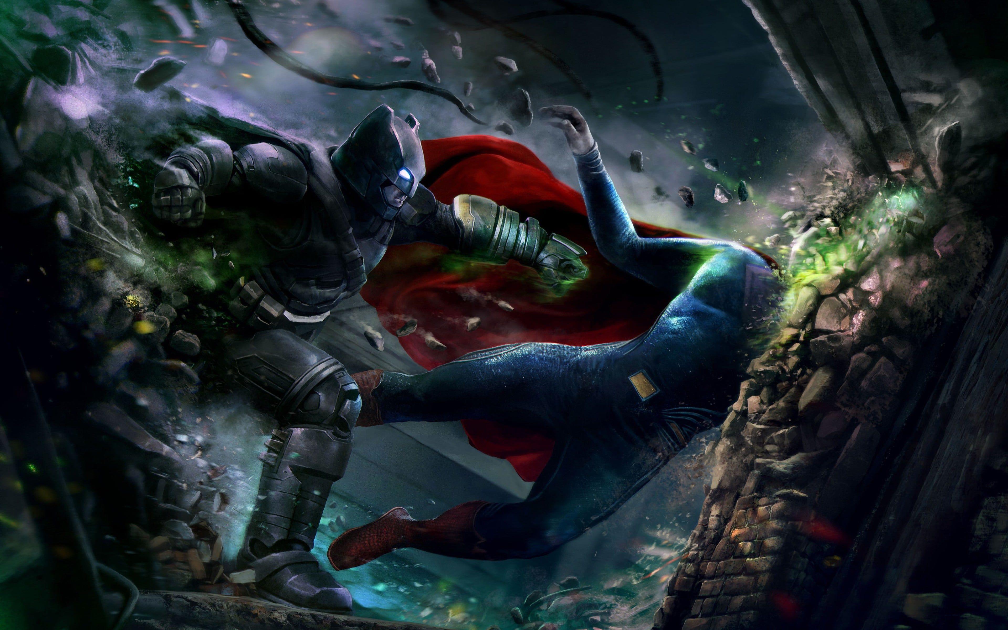 Batman Superman Dc Superheroes Best Art Wallpaper and Free