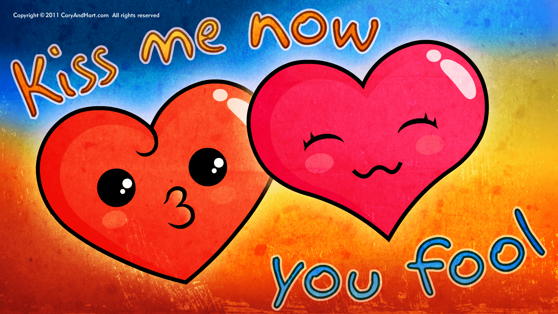 widescreen wallpaper. Cute Love is all around