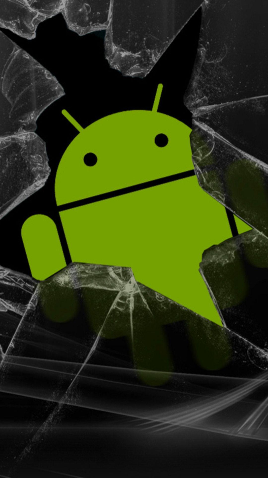 Android Robot Broken Screen Android Wallpaper free download