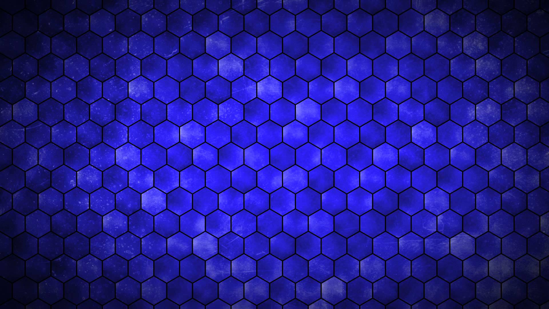 Blue Hexagon Grid Background Loop
