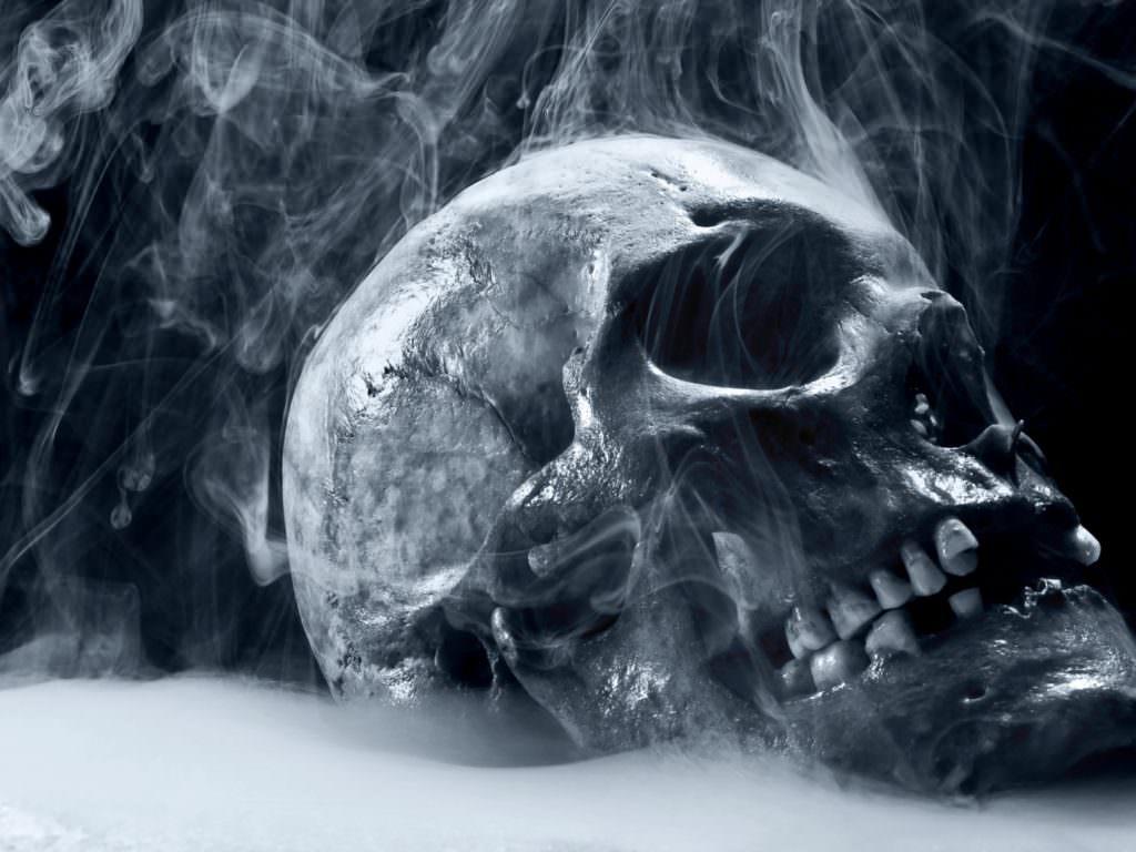Dark Horror Skull Scary 3D Digital Art