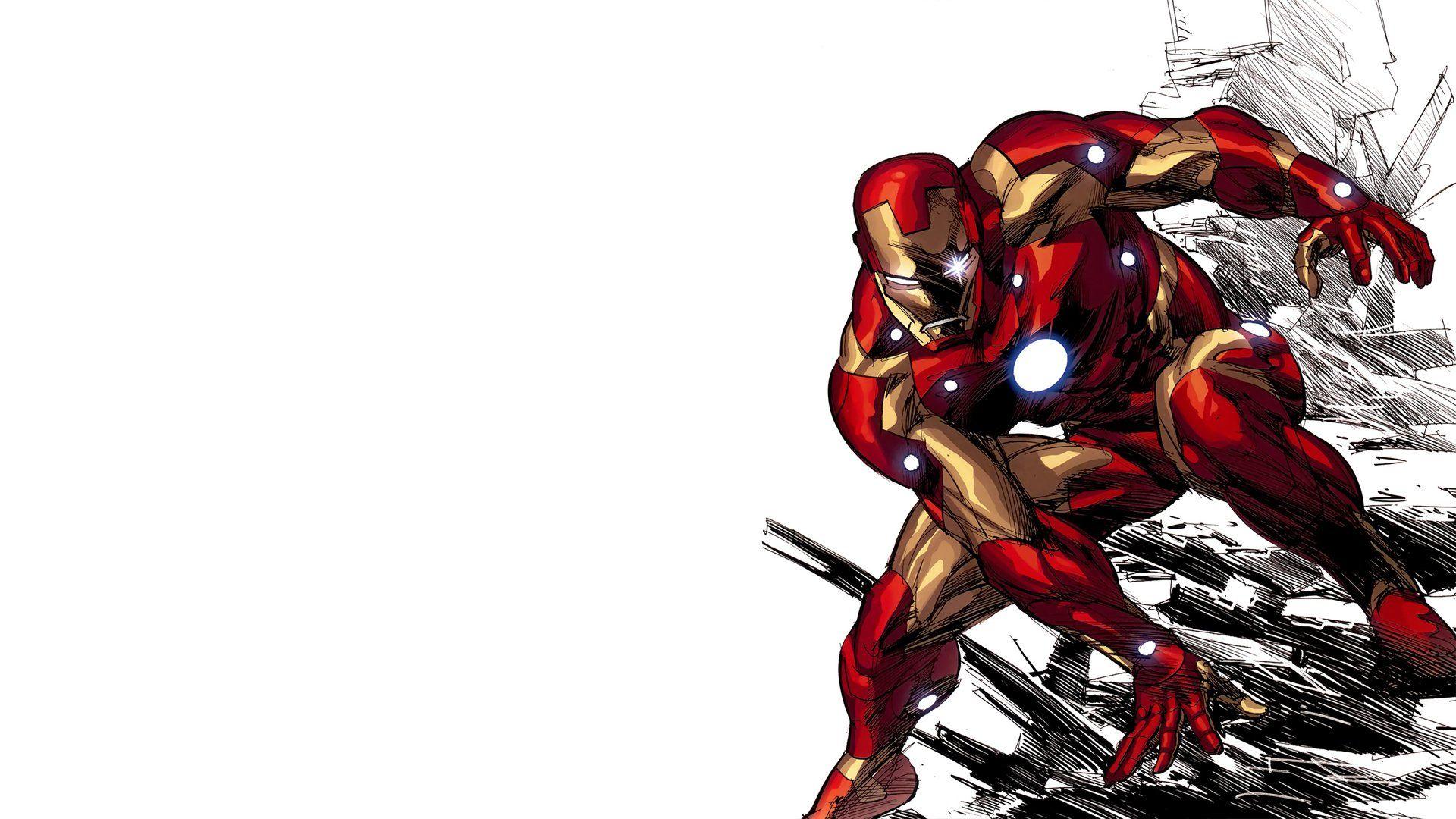 Iron Man comic cartoon wallpaper HD