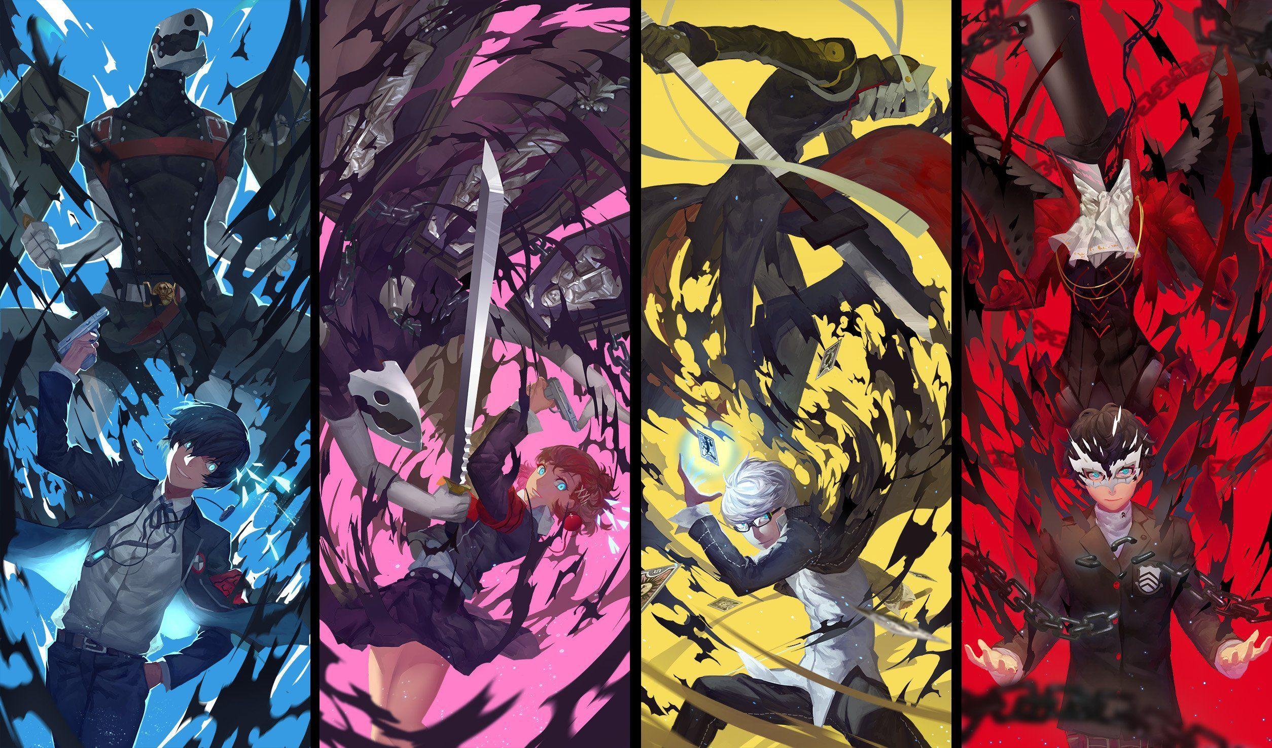 persona3) narukami yuu persona 4 persona 5 wallpaperx1476