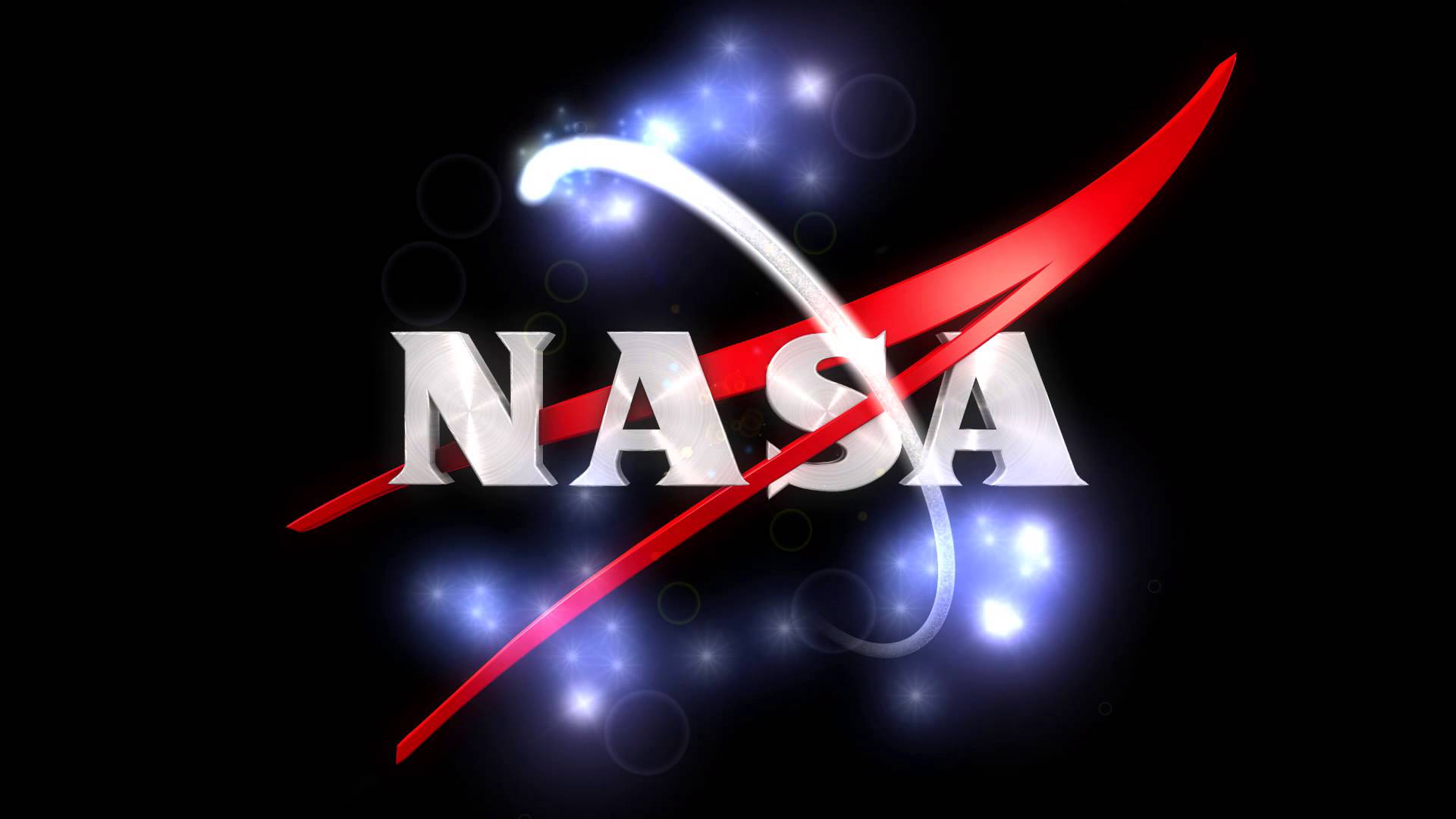 high resolution nasa logo with black background
