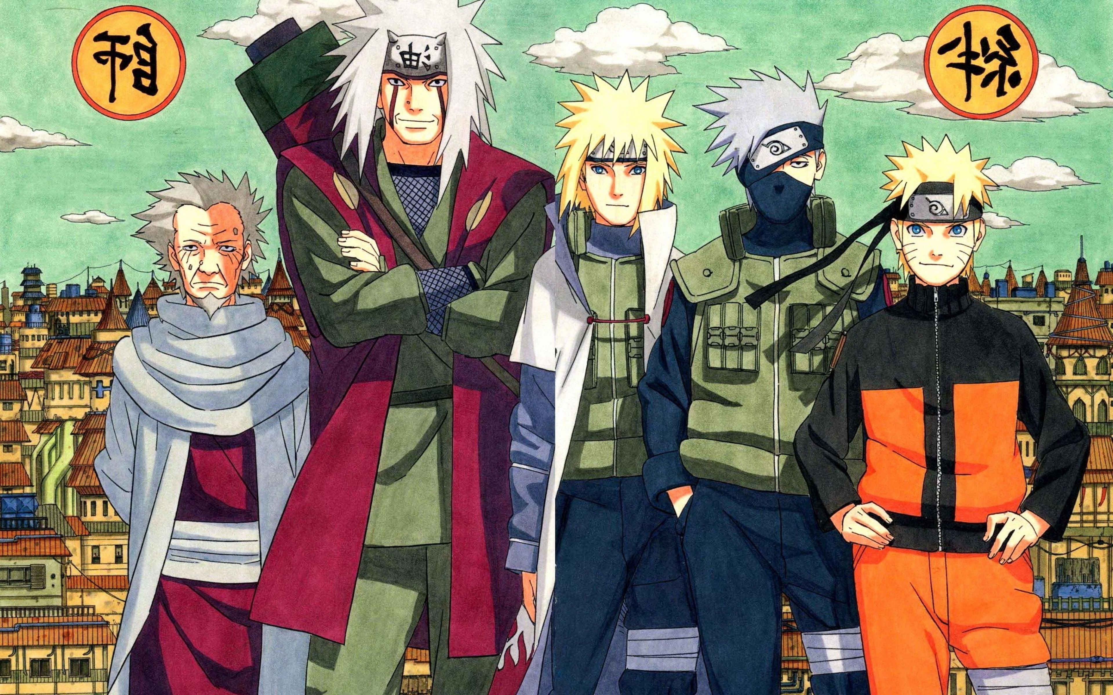 jiraiya minato kakashi naruto