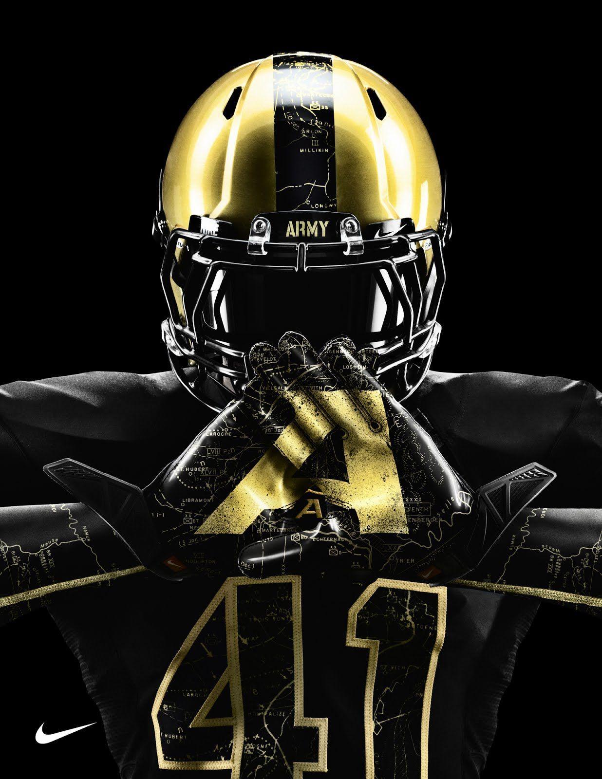 The just revealed Army and Navy football uniforms by Nike. Neil