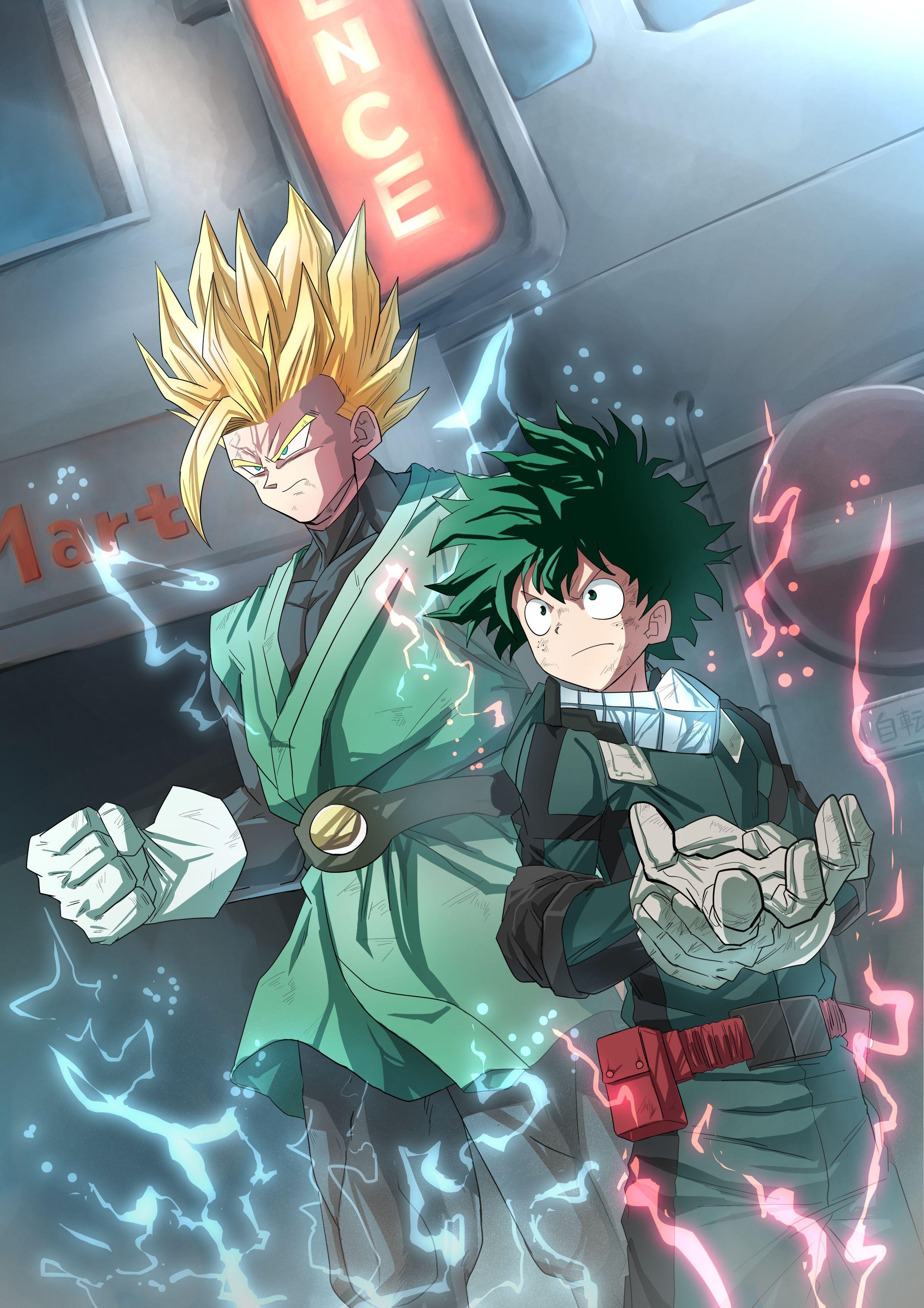 Gohan and Midoriya. Dragon ball, Hero and Anime