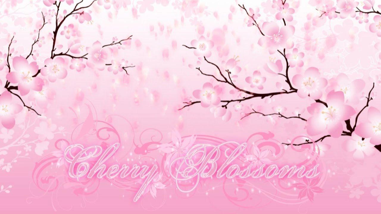Falling Petals Cherry Blossom Flourish Background