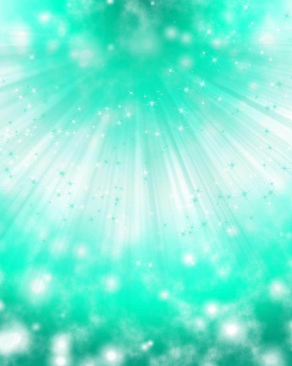 Sea Green Sparkles Background