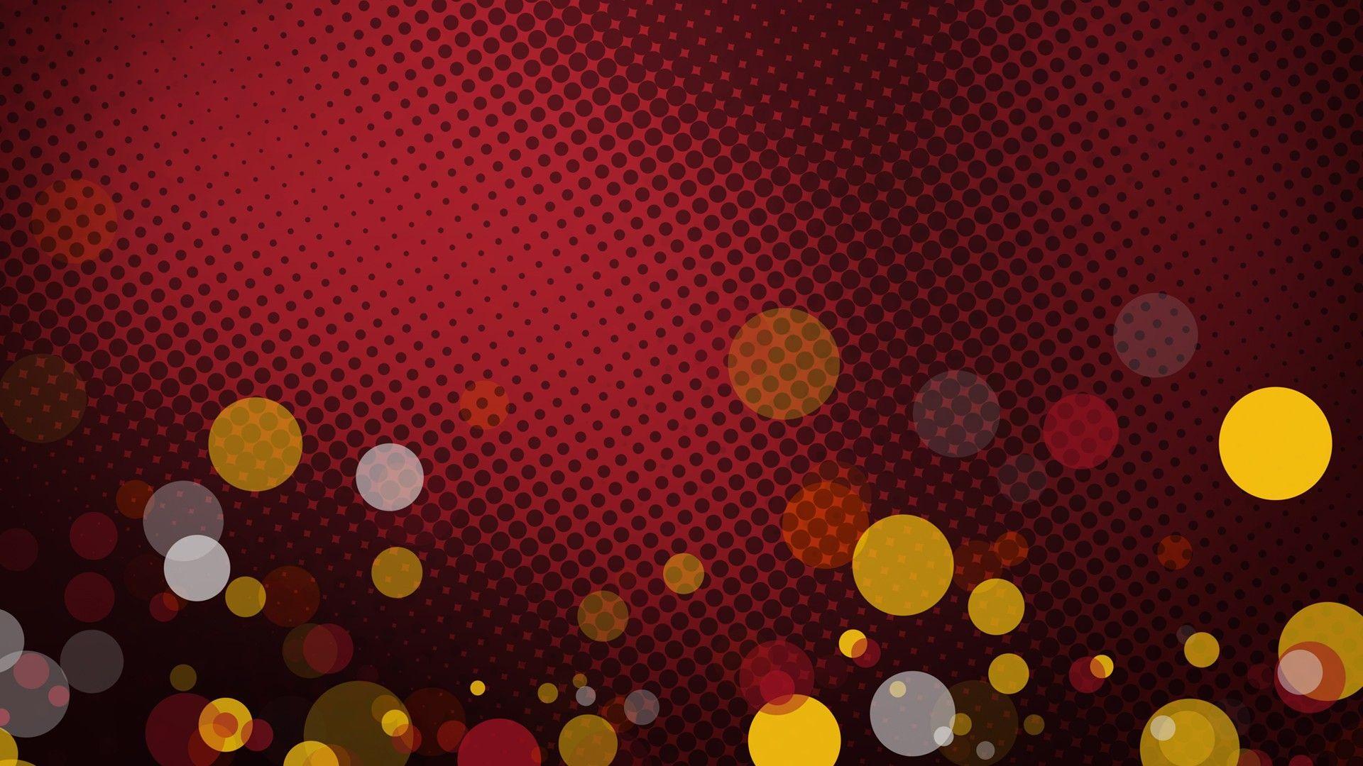 abstract, design, bokeh, halftone, graphics, red background, vector wallpaper