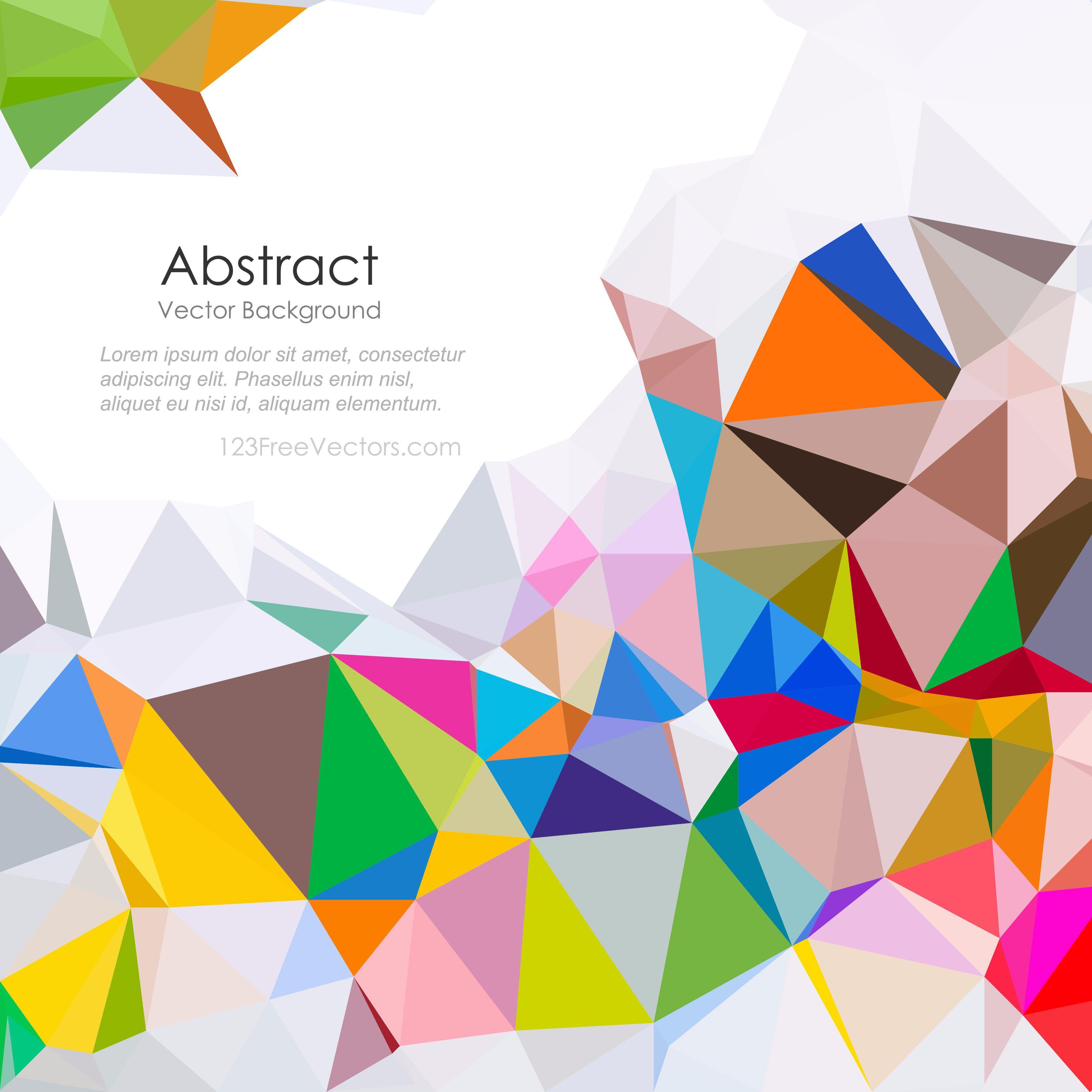 Colorful Polygonal Background IllustratorFreevectors