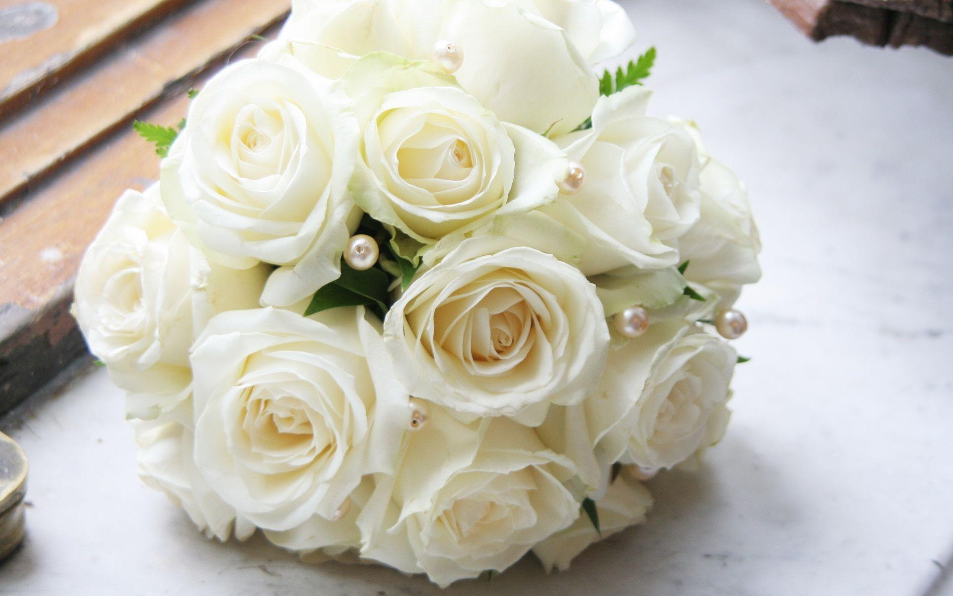 White Roses Wallpaper For Desk High Resolution Wallpaper