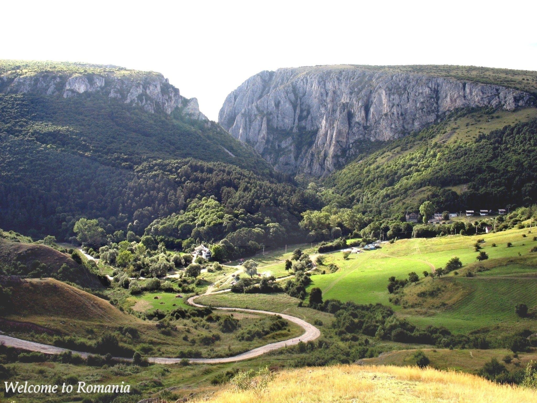 Romania Turda Canyon Scenery Carpathian Countries Landscapes