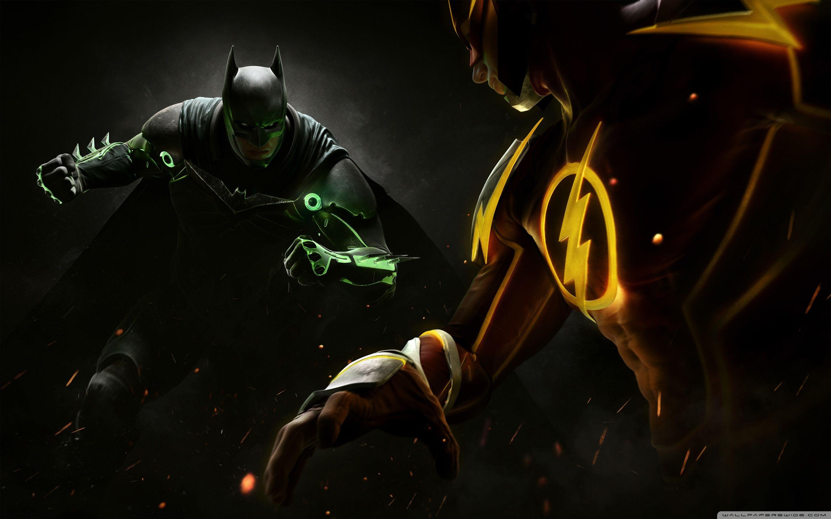 Injustice 2 Batman vs. Flash ❤ 4K HD Desktop Wallpaper for 4K Ultra