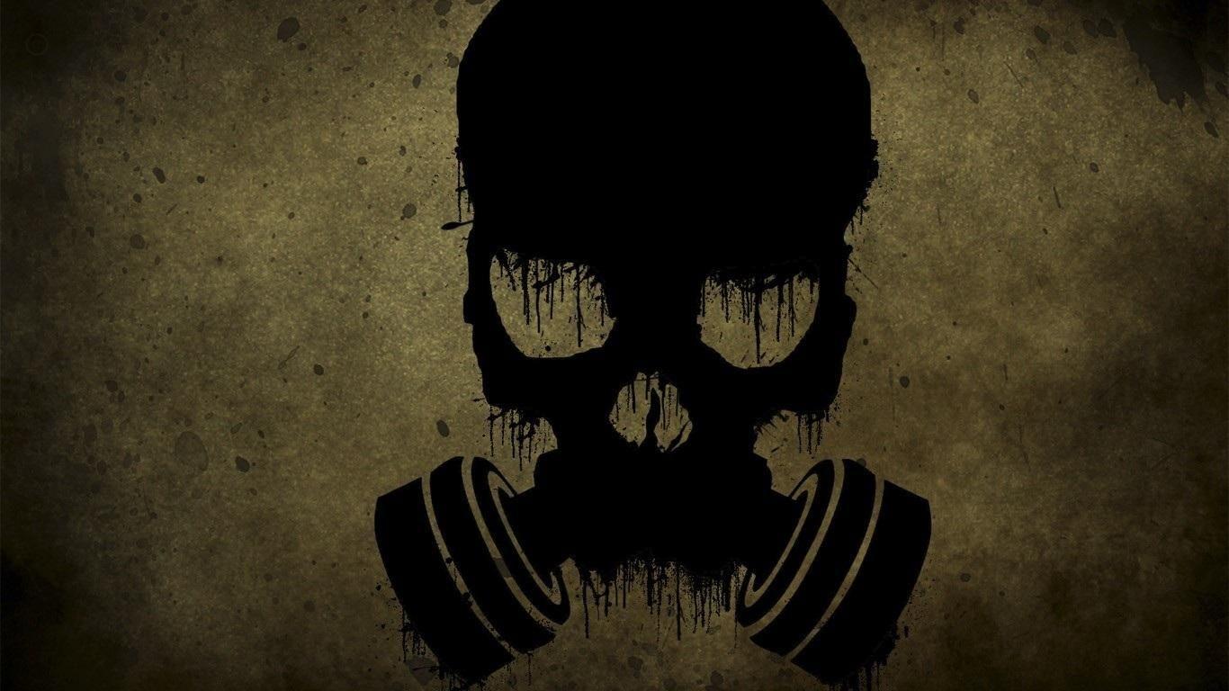 Awesome Skull Background Wallpaper 1366×768 Best Skull Wallpaper