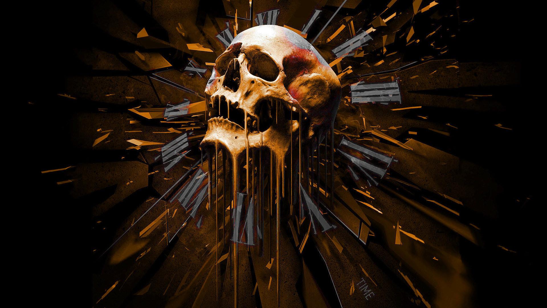 Skull wallpaper 1920x1080 Full HD (1080p) desktop background