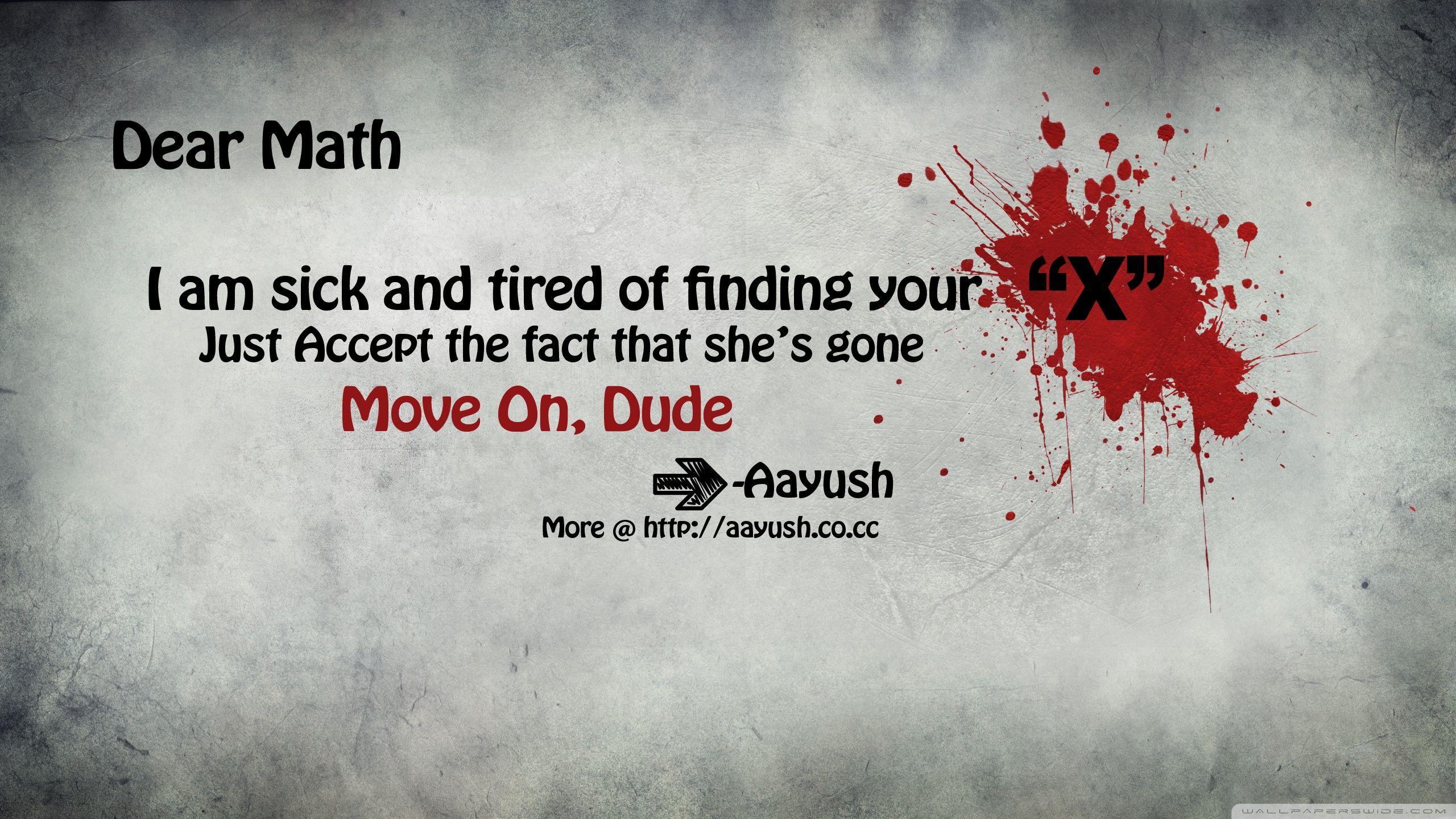 Blood Splatter Typography Maths ❤ 4K HD Desktop Wallpaper for 4K