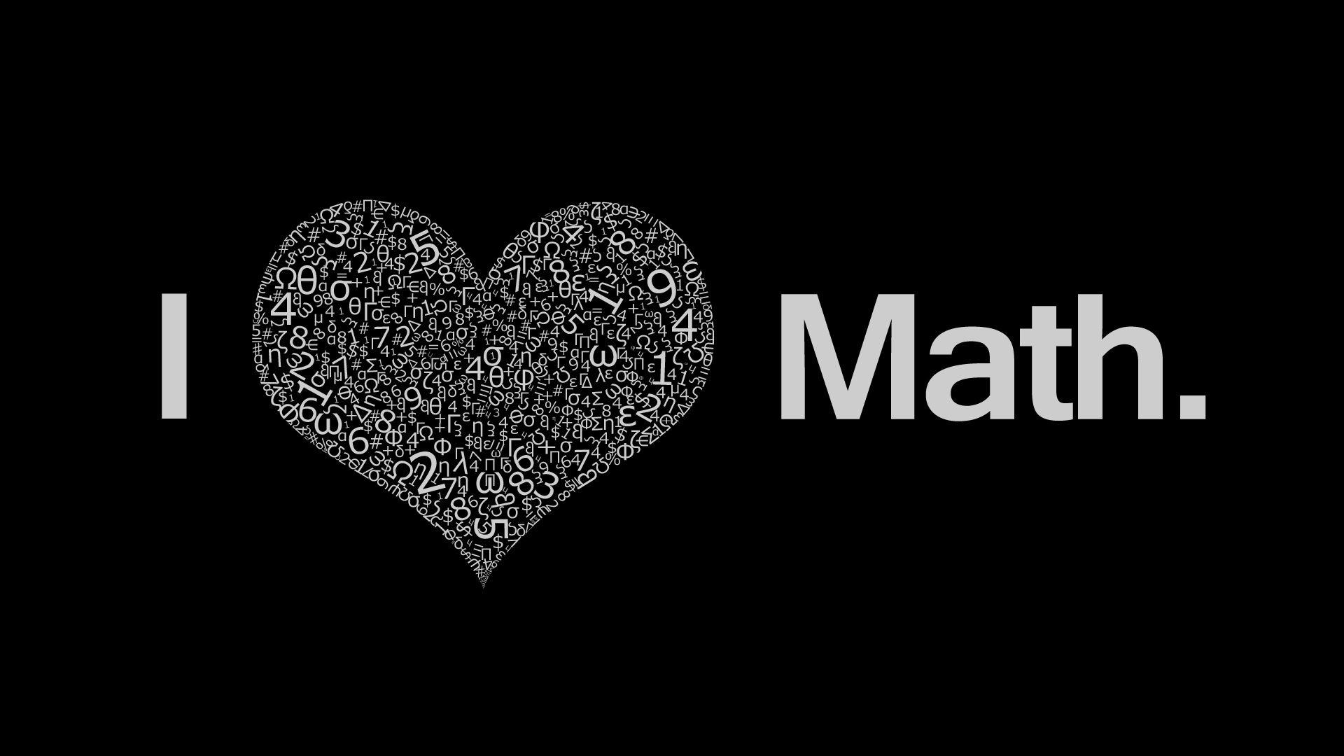 I Love Math HD Wallpaperx1080