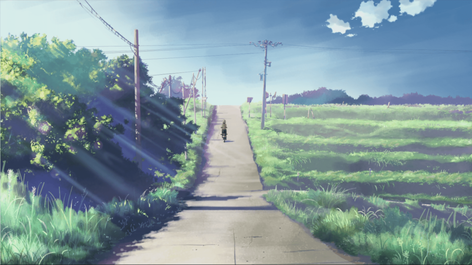 Makoto Shinkai, scenic, 5 Centimeters Per Second, artwork Wallpaper / WallpaperJam.com
