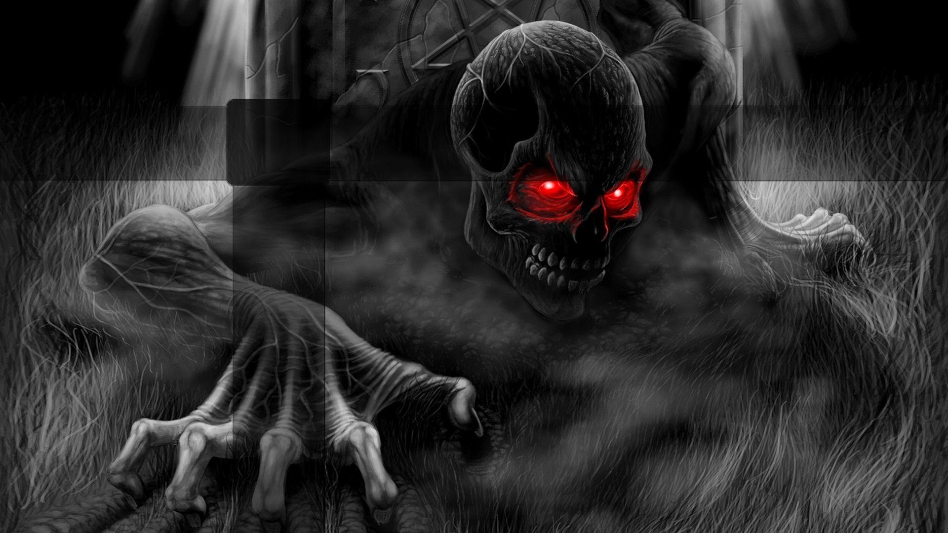 Scary Skull HD Wallpaper