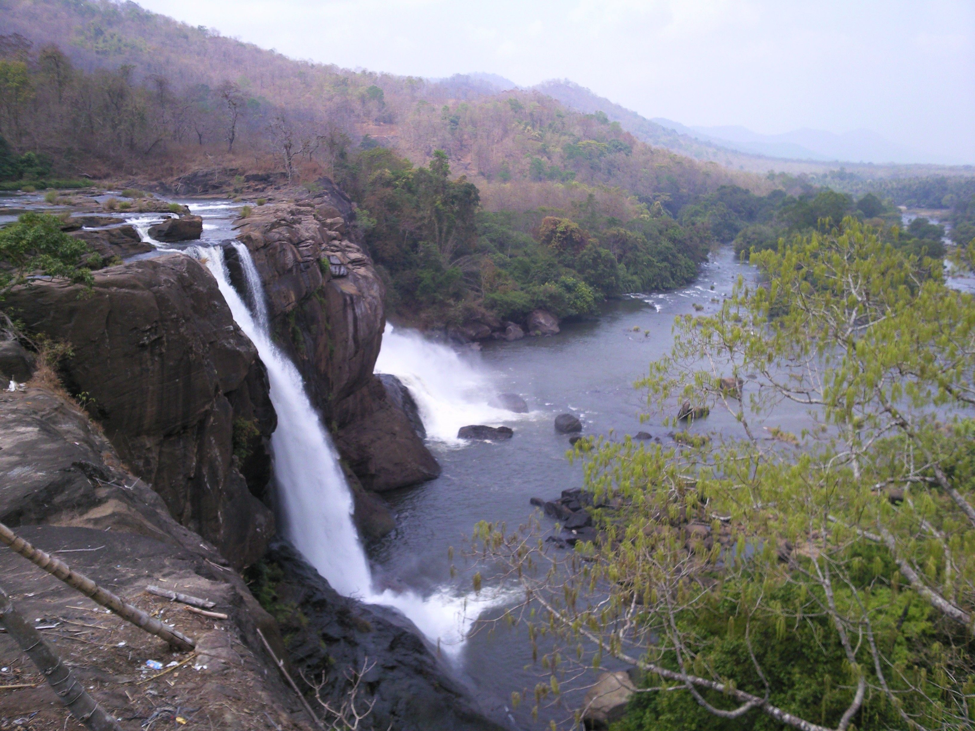 Waterfalls: Kerala Falls Water Athirapally Waterfall Animated