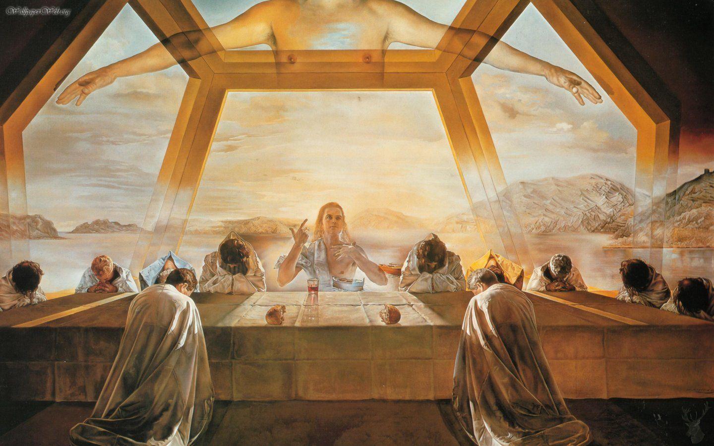 Drawing & Painting: Dali Last Supper, desktop wallpaper nr. 27234