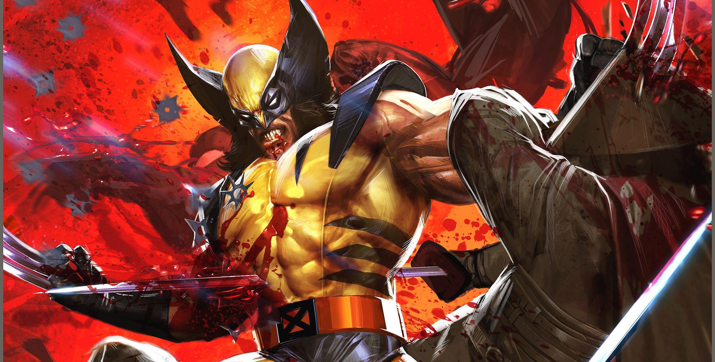 XMen Wolverine Fight Artwork Marvel Comics Marvel Dave Wilkins