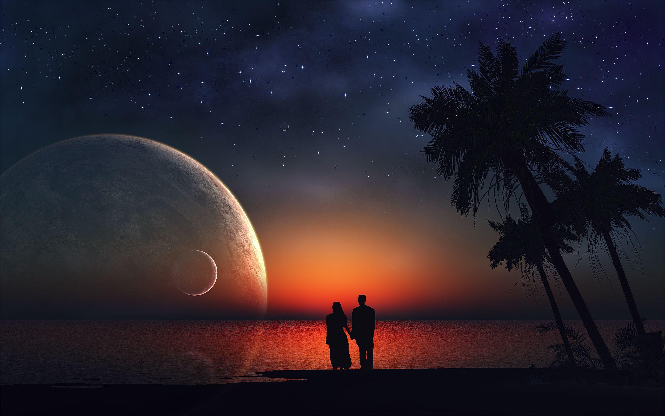 Love In Moon Backgrounds - Wallpaper Cave