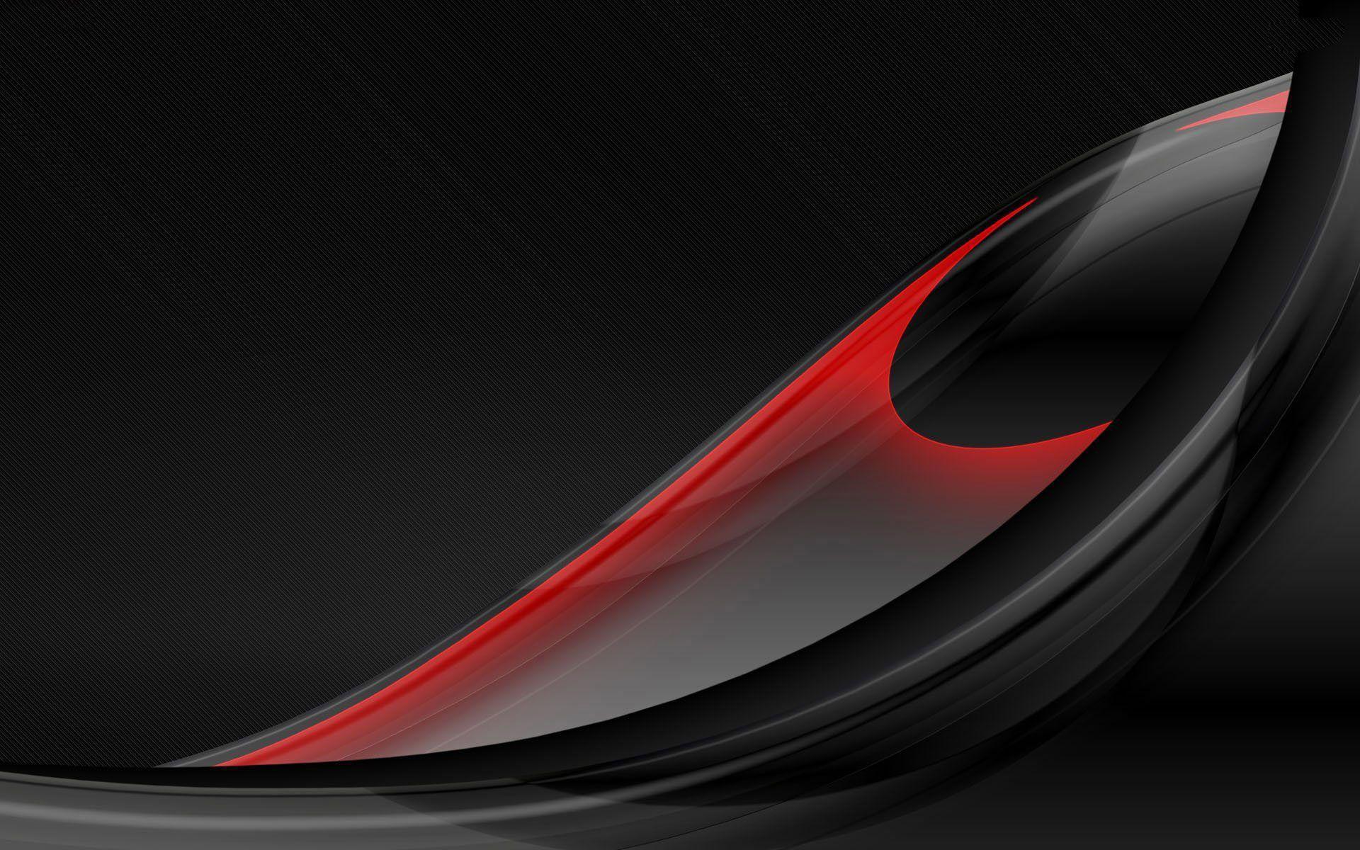 Black And Red Feather Abstract Wallpaper