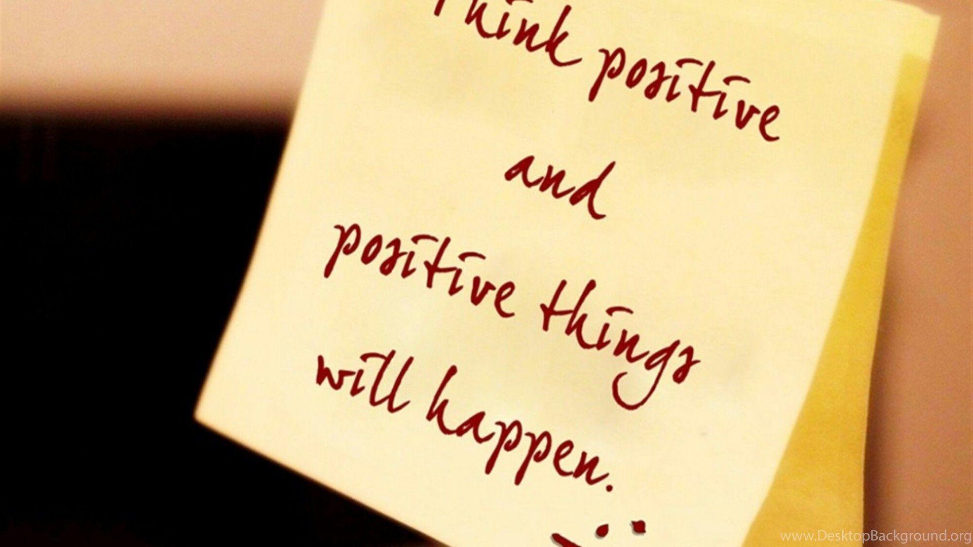 Positive Thoughts Wallpaper Desktop Background