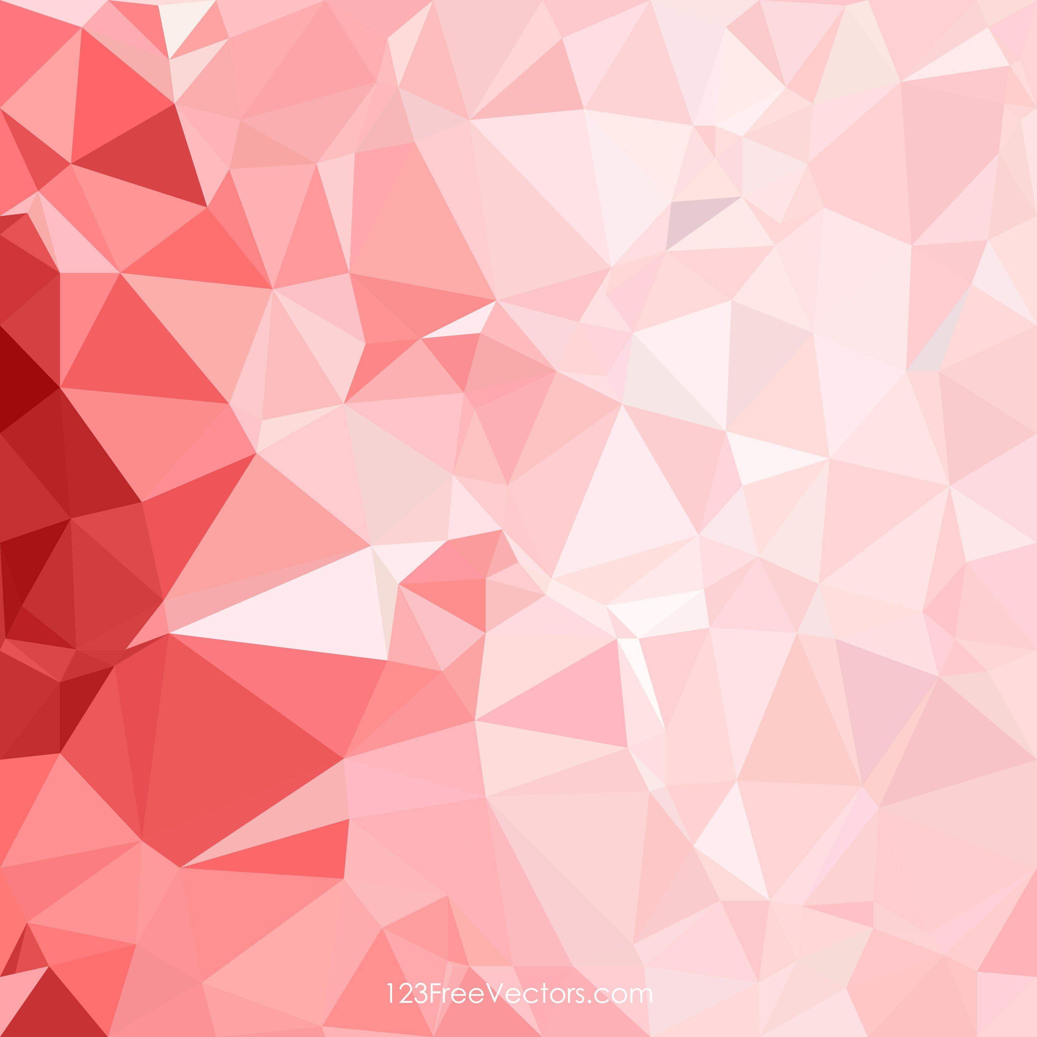 Polygonal Light Pink Pattern Background IllustratorFreevectors