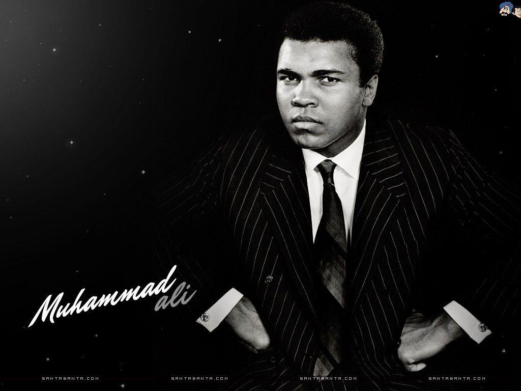 Boxer Muhammad Ali quotes on wallpaper image