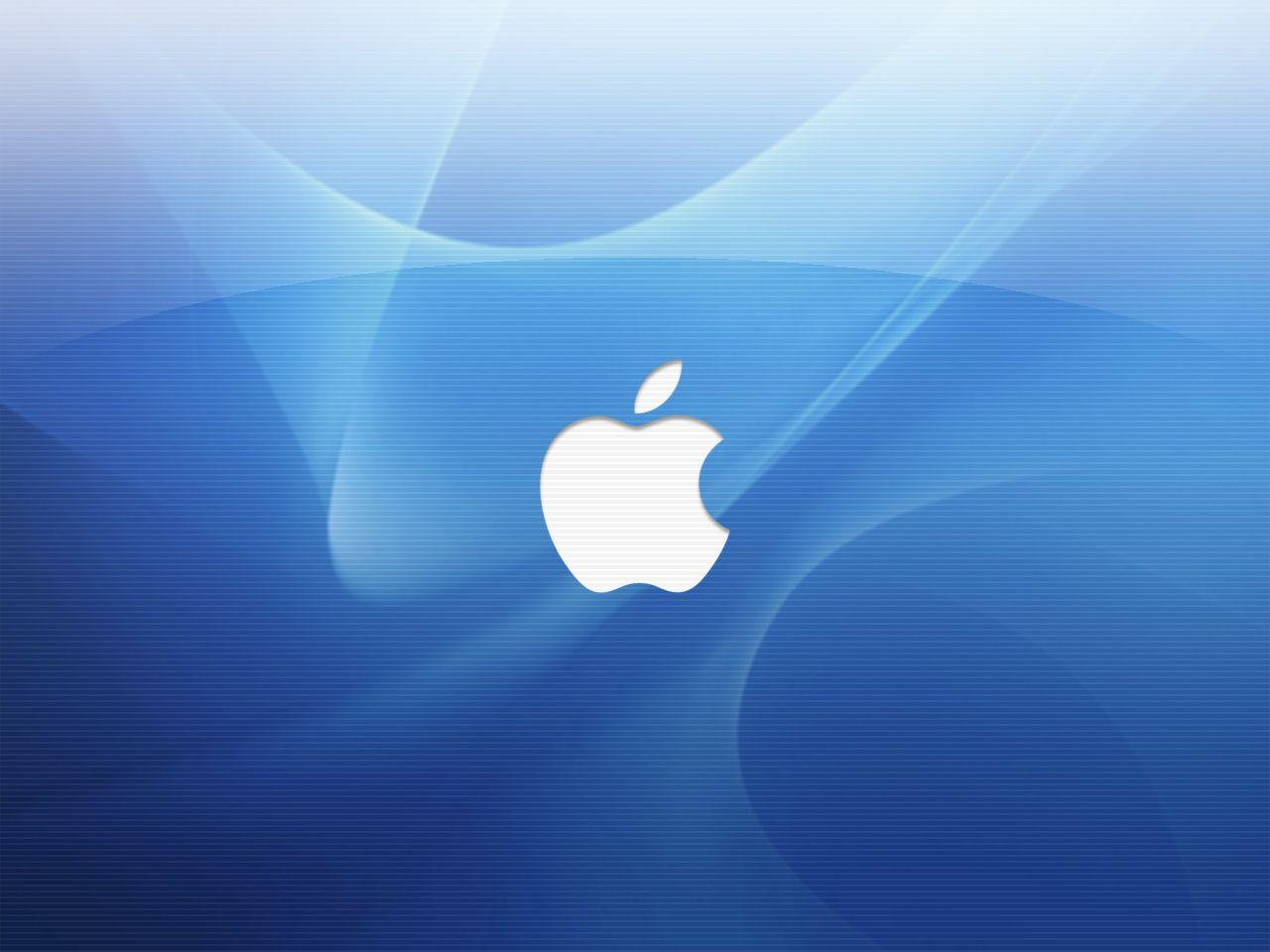Desktop blue apple background