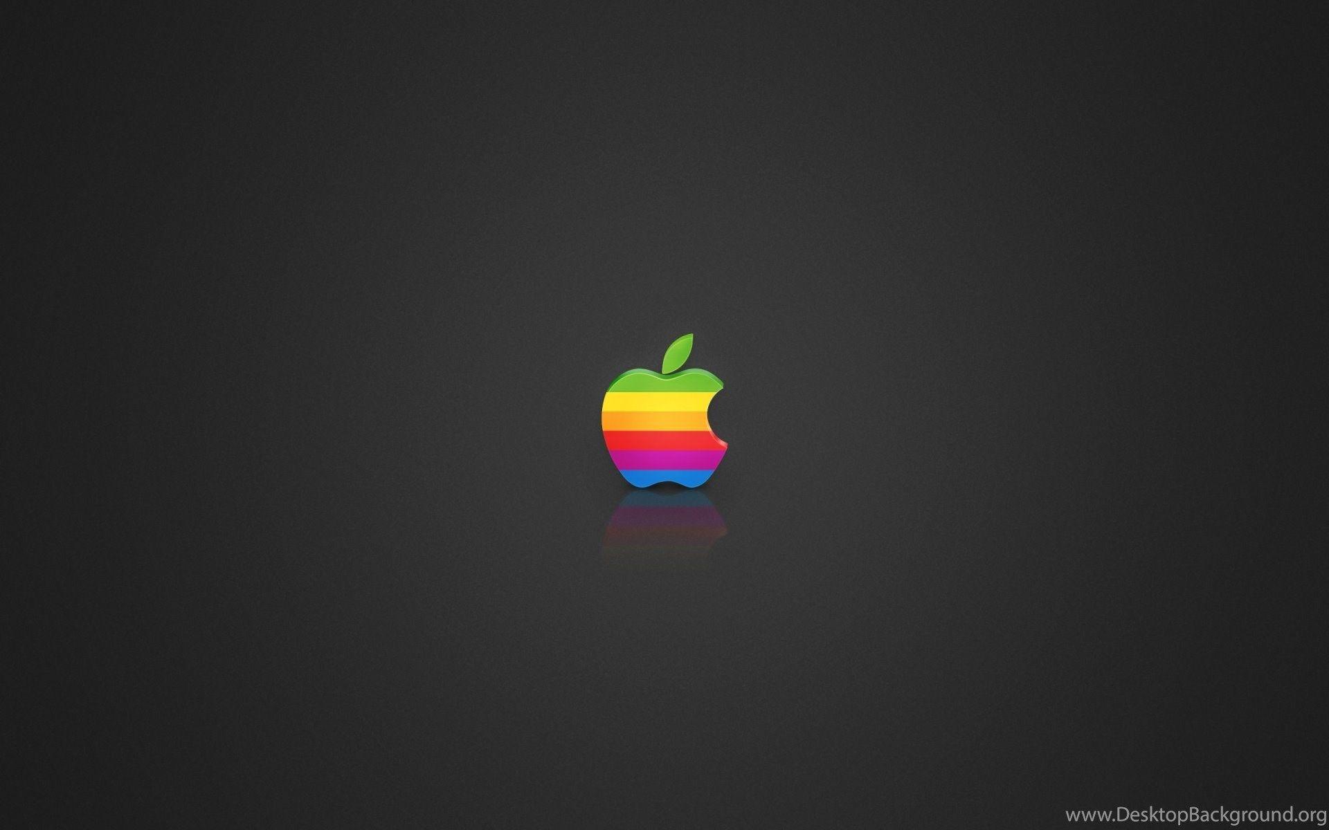Blue Apple Logo Desktop Desktop Background