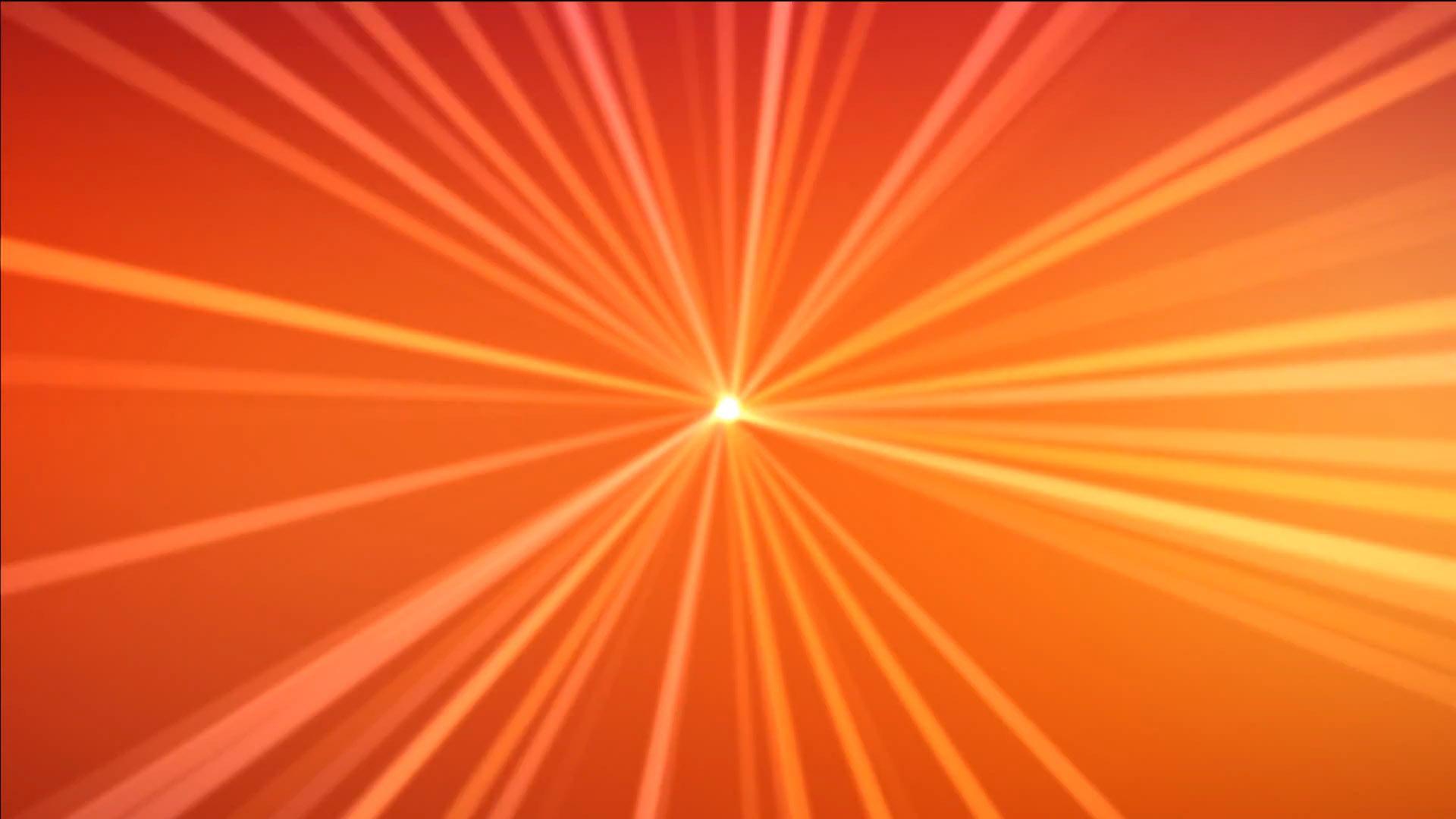 Abstract lights on orange background. Video for intro, sites, titles
