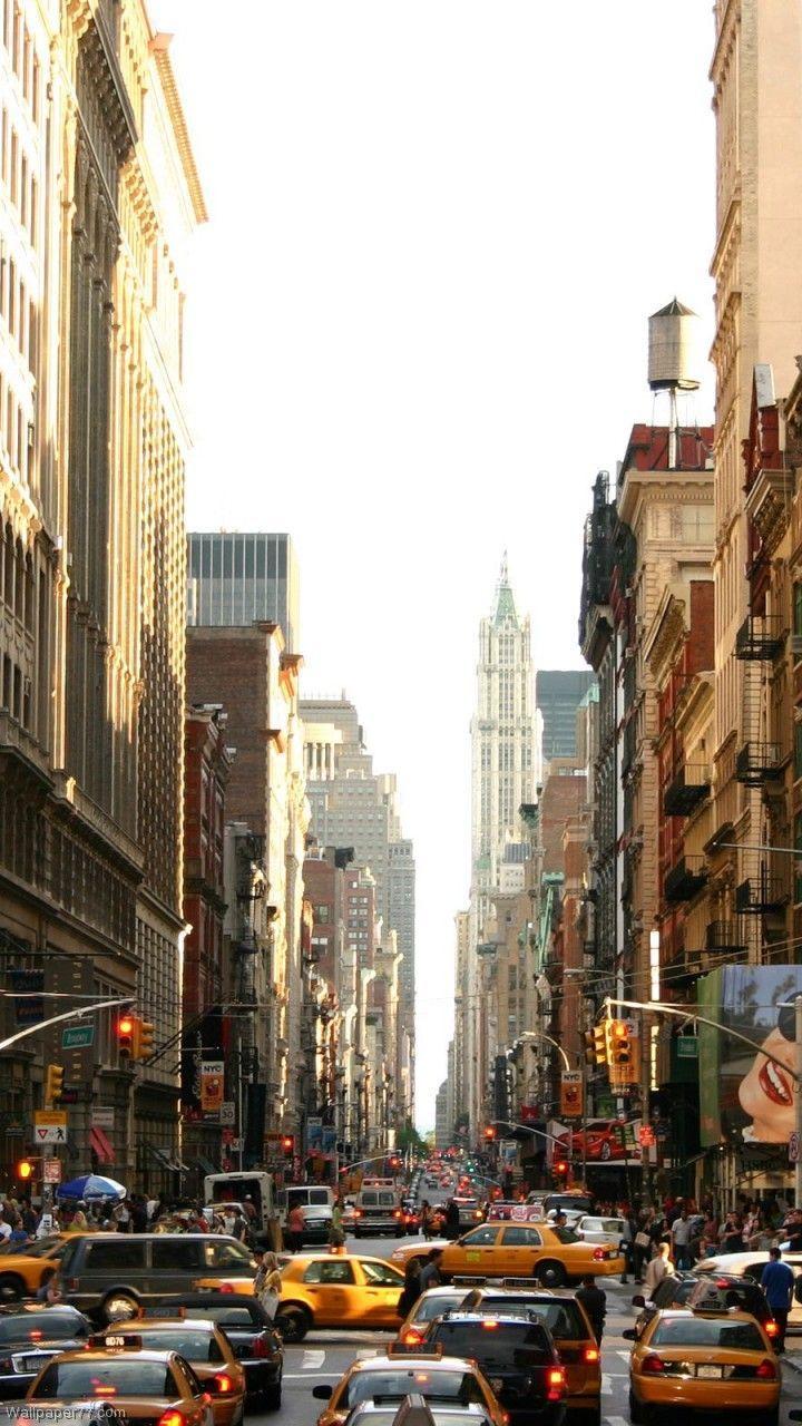 new york streets city GalaxyS3 Wallpaper (720x1280). Places I want