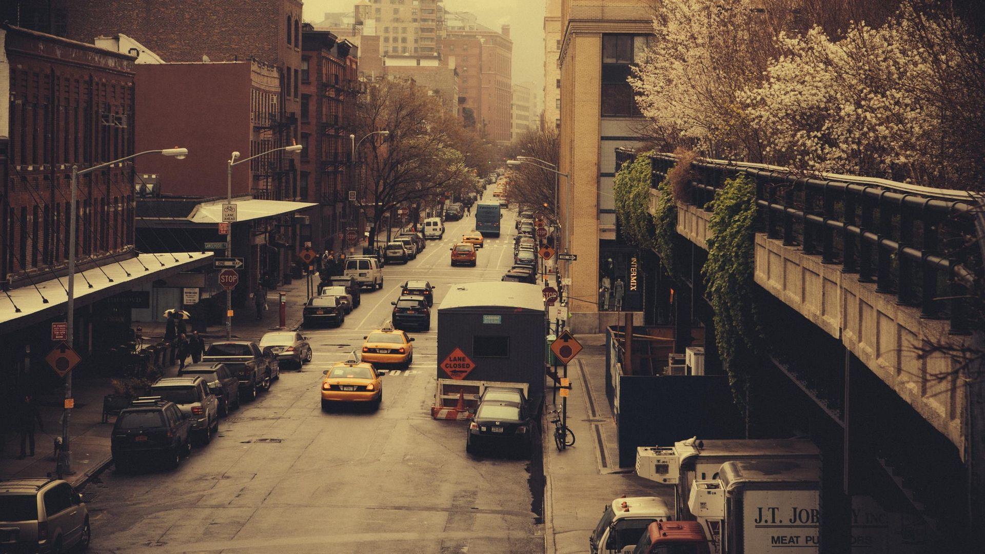 Download wallpaper 1920x1080 new york city, usa, street, city full