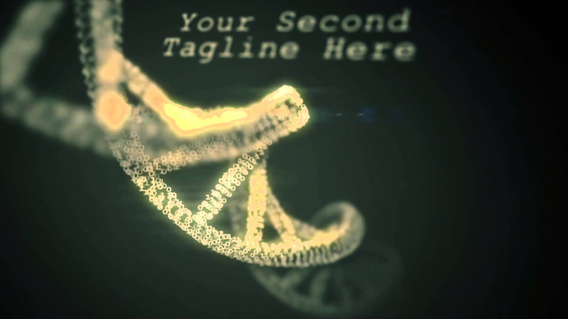 After Effects Code Binary DNA Strand and Atom