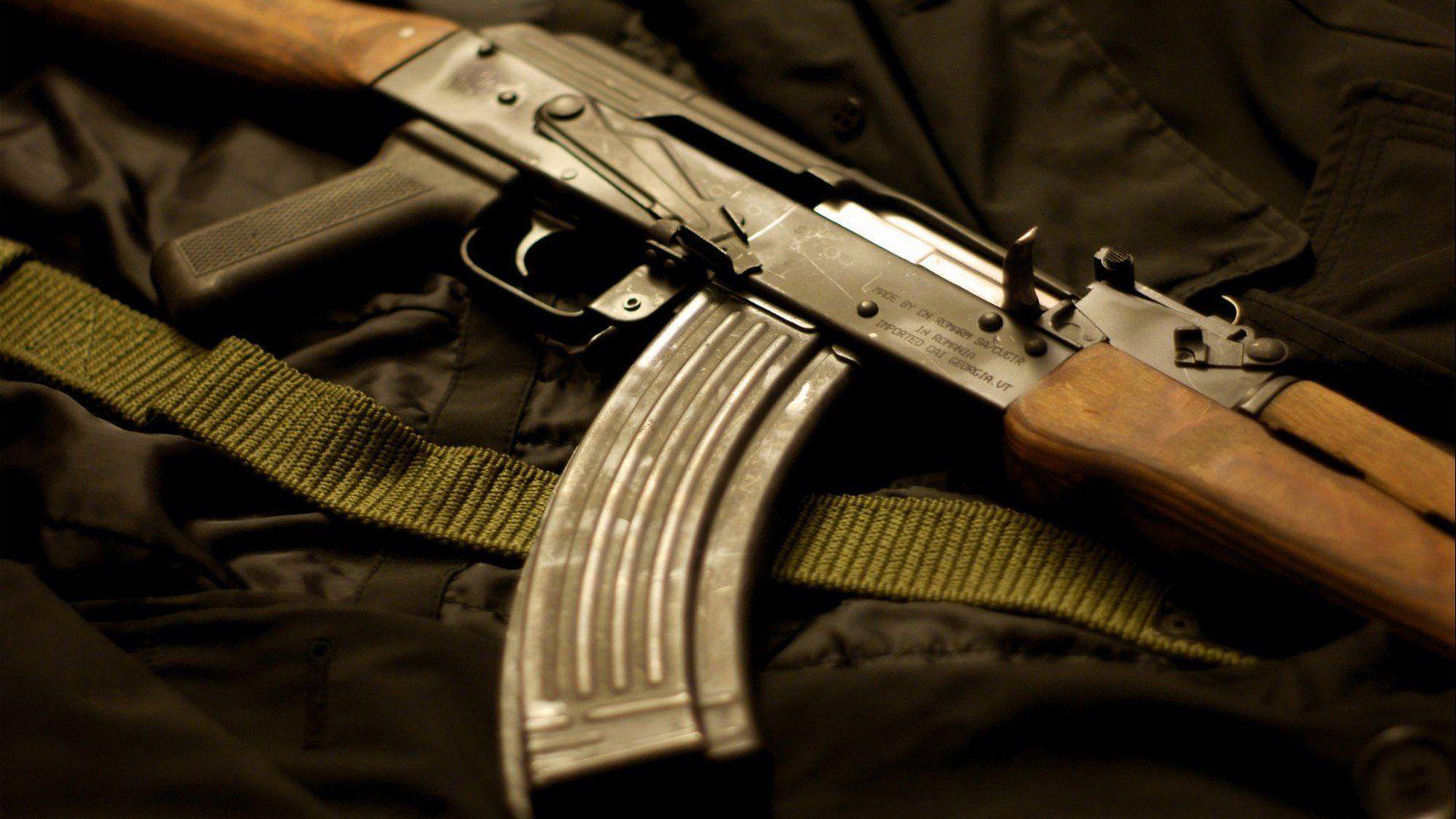 Download Ak-47 Kalash Russian Assault Rifle Png HQ PNG Image | FreePNGImg