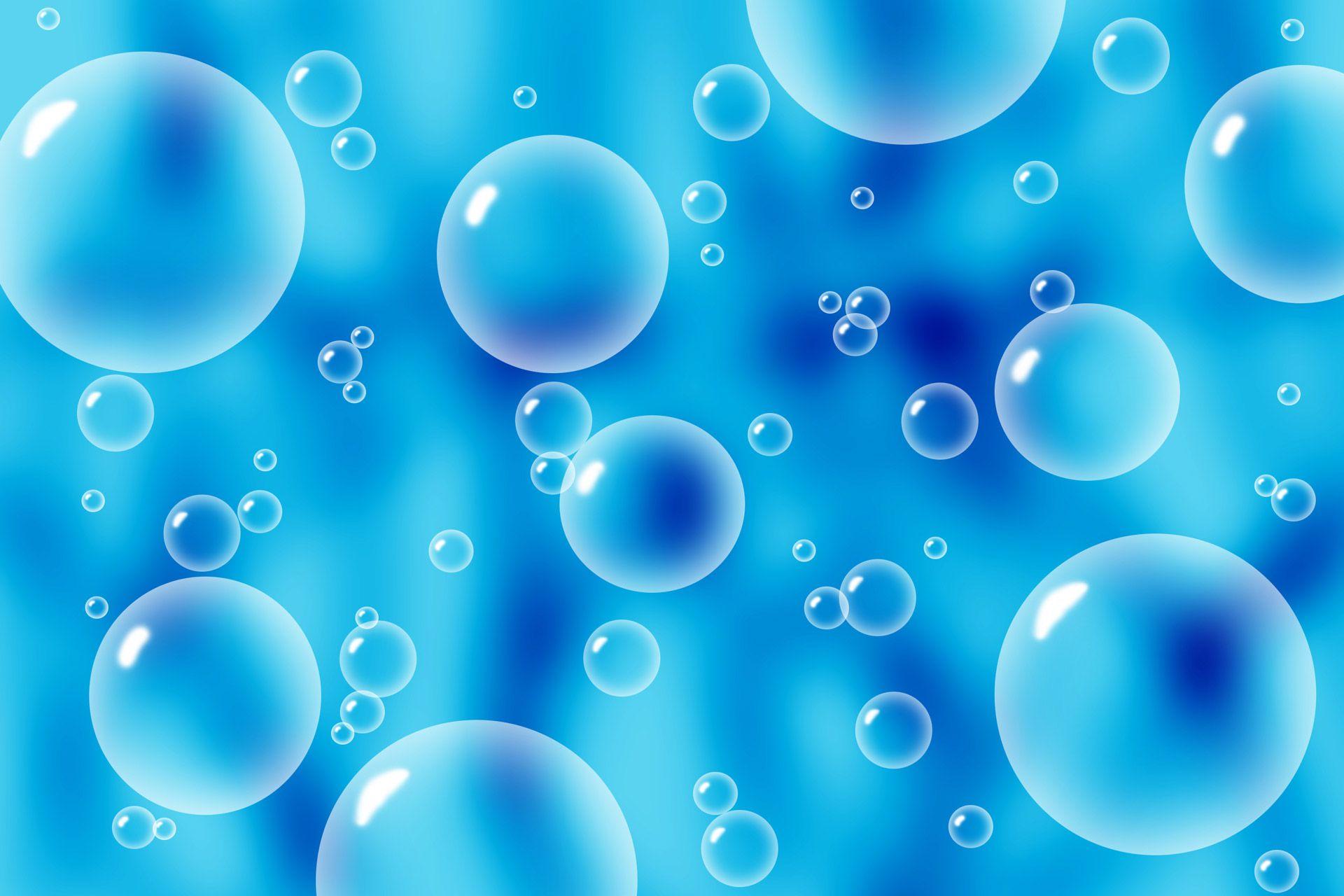 Bubbles On Blue Background Free Domain Picture