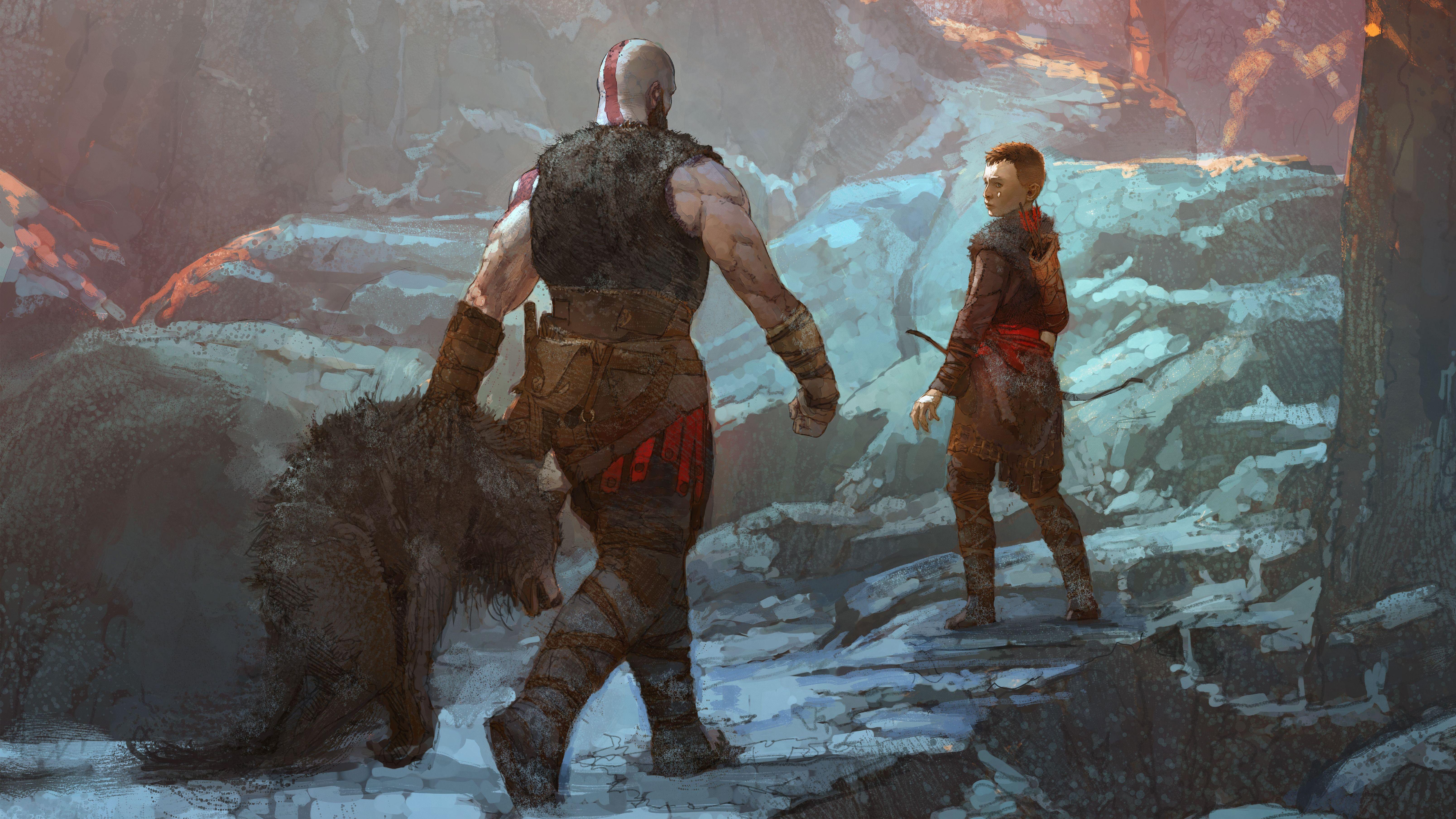 God Of War Concept Art 5k, HD Games, 4k Wallpaper, Image
