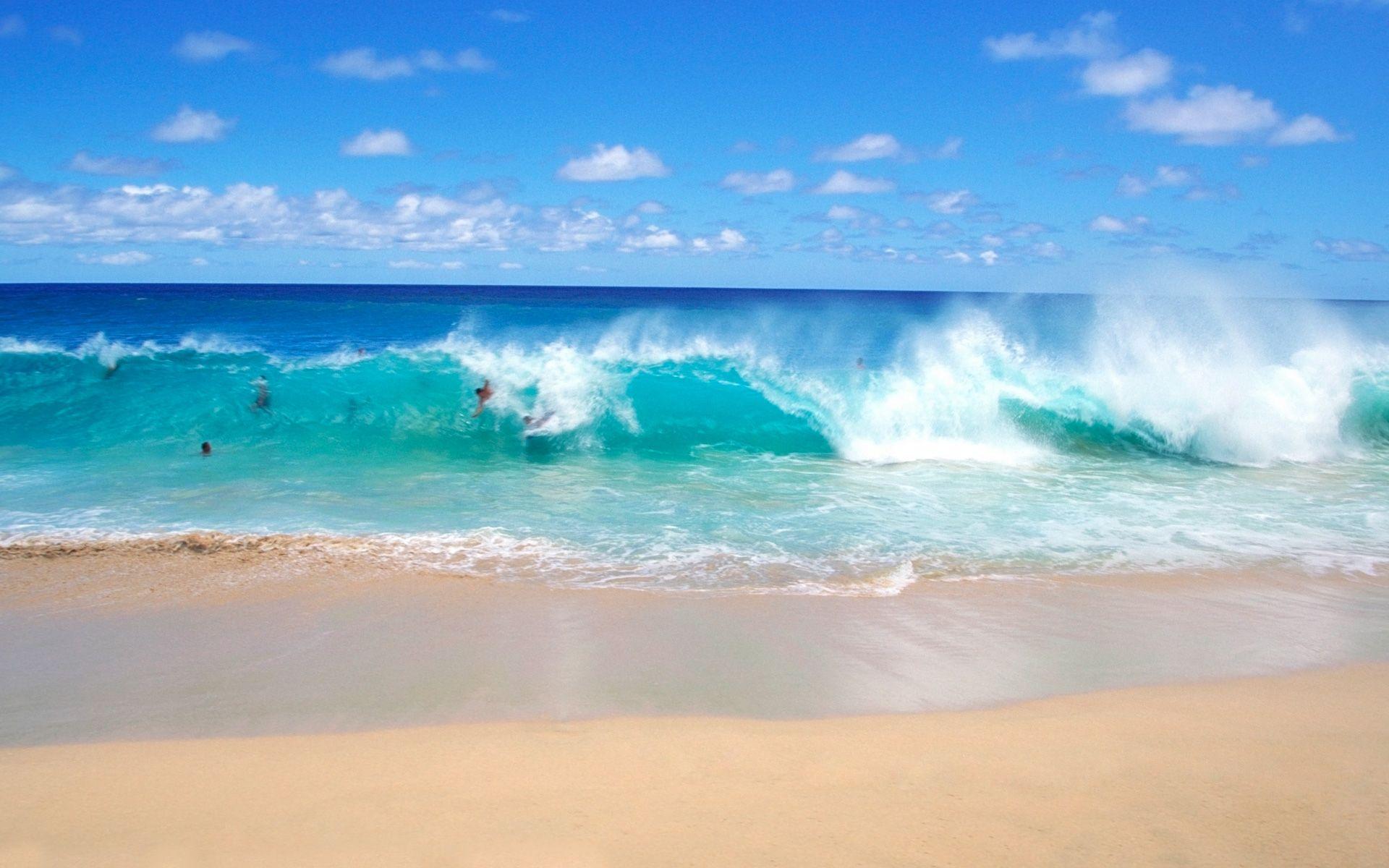 Ocean Waves Beach Desktop Wallpaper