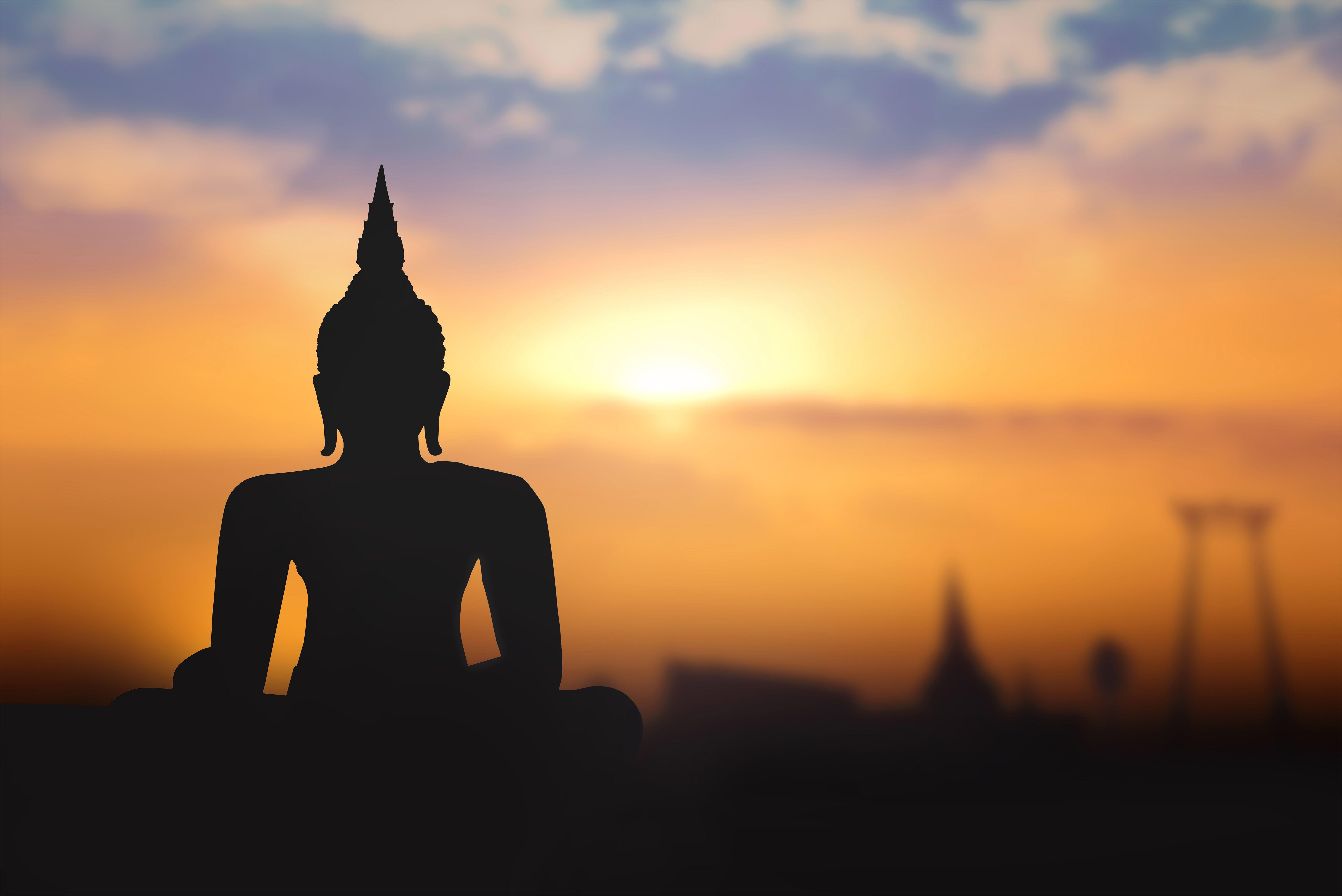 Buddha Sunrise Background. Places to Visit